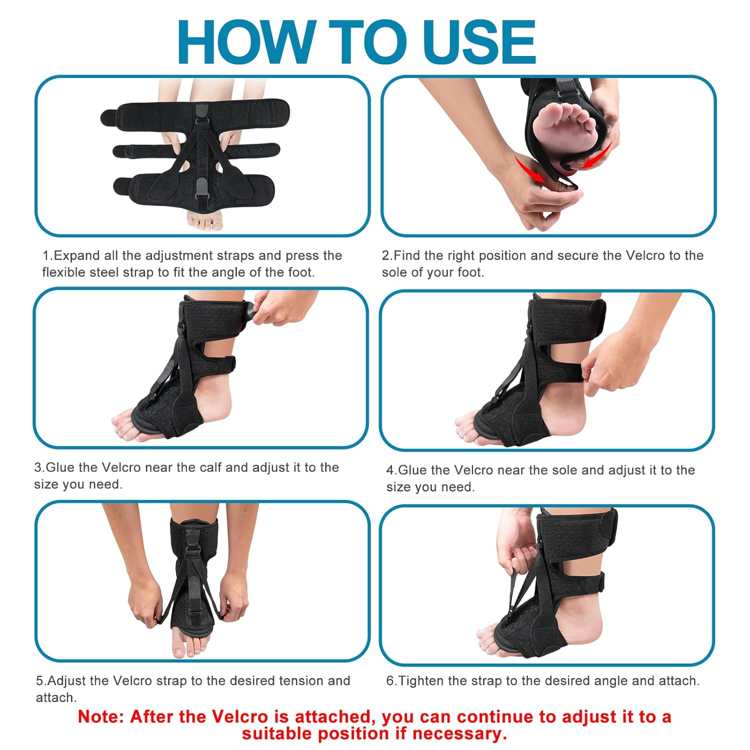 Plantar Fasciitis Night Splint,Upgraded Plantar Fasciitis Relief Brace,Achilles Tendonitis Brace and Drop Foot Brace,Night Splint for Plantar Fasciitis Women&Men