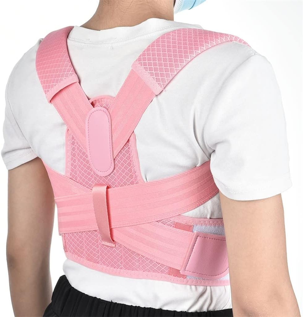 Back Posture Corrector Breathable Shoulder Brace Adjustable Back Support Belt Orthopedic Corset Brace(M Code)