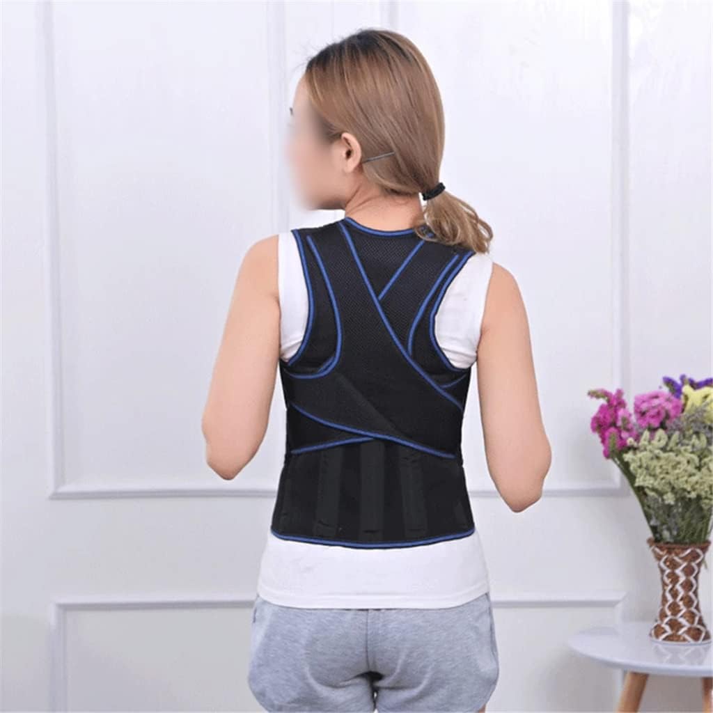 Back Lumbar Support Belt Posture Corrector Neoprene Vest Orthopedic Back Brace Spine Straightener Belt Corset(L Code)