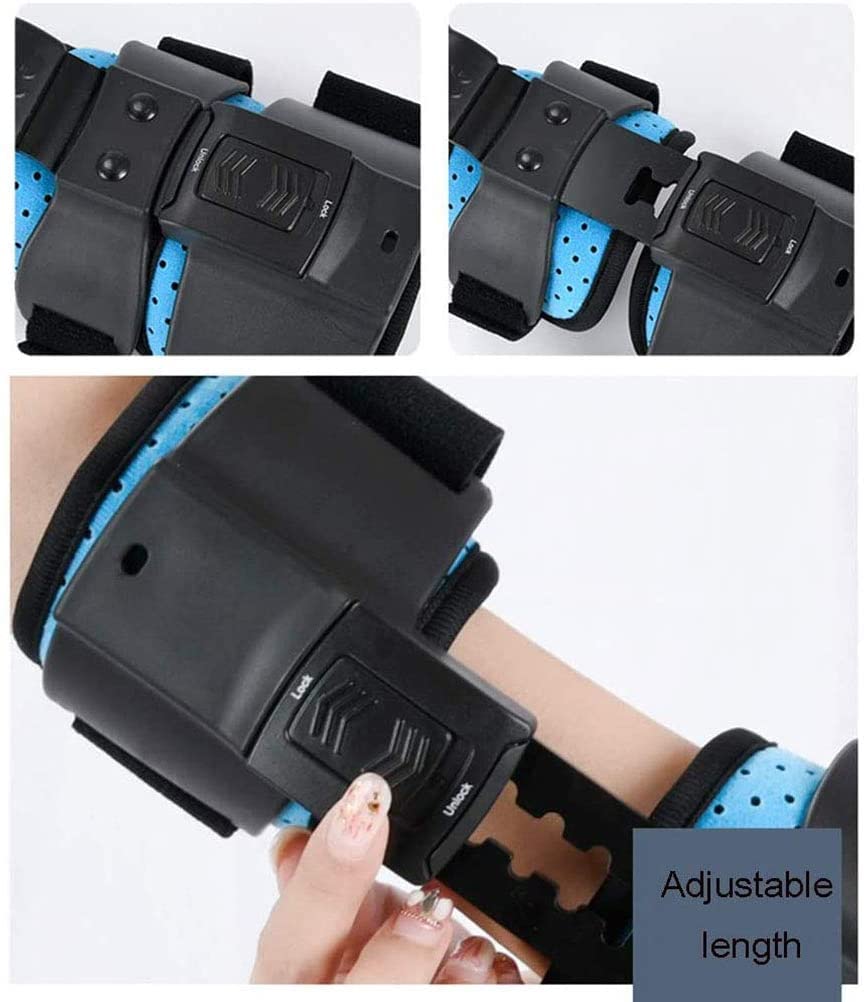 Hinged Elbow Brace, Adjustable Elbow Fixator Orthosis Arm Orthosis Injury Recovery Support ROM Orthosis For Elbow Fracture Rehabilitation,Left