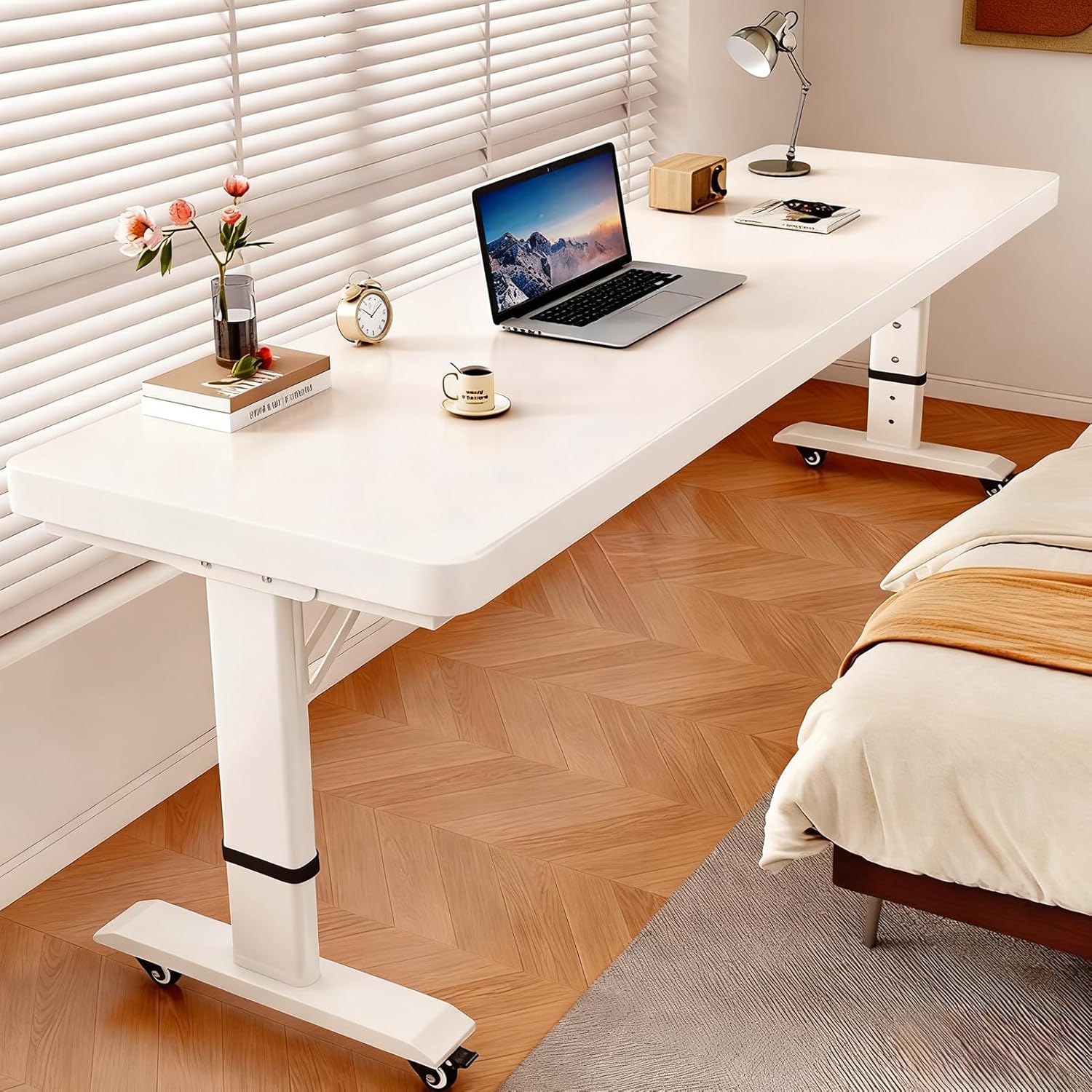 Over The Bed Table with Wheels, 2