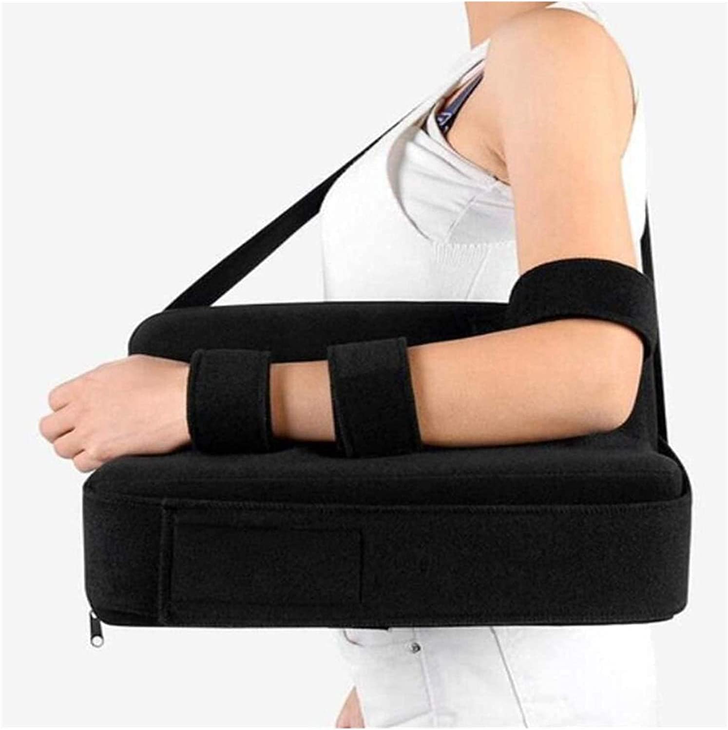 arm Sling Shoulder Sling arm Brace Shoulder immobilizer Arm Supports with Abduction Pillow and Exercise Ball for After Surgery,Broken Arm Injury Support Pain Relief(Size:Leftarm)