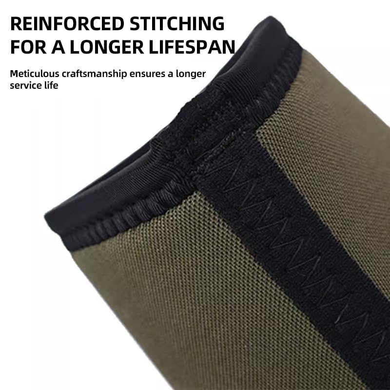 Weightlifting Elbow Sleeves (1 Pair) - 5mm Neoprene Compression Elbow Braces for Men & Women - Support for Bench Press, Powerlifting, Fitness & Gym Workouts (Green, 3XL)