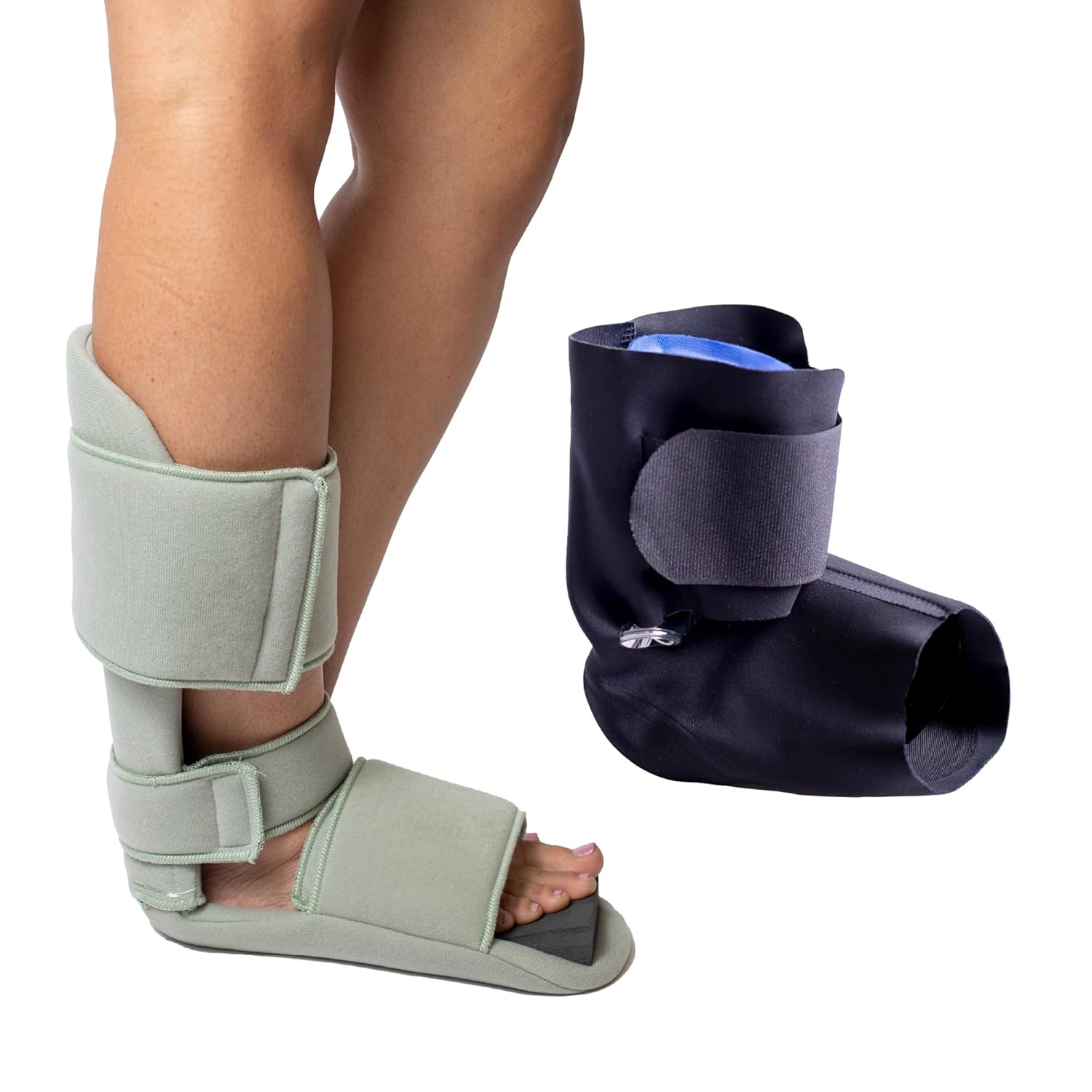 Brace Direct 90 Degree Night Splint + Plantar Fasciitis Air Strap M