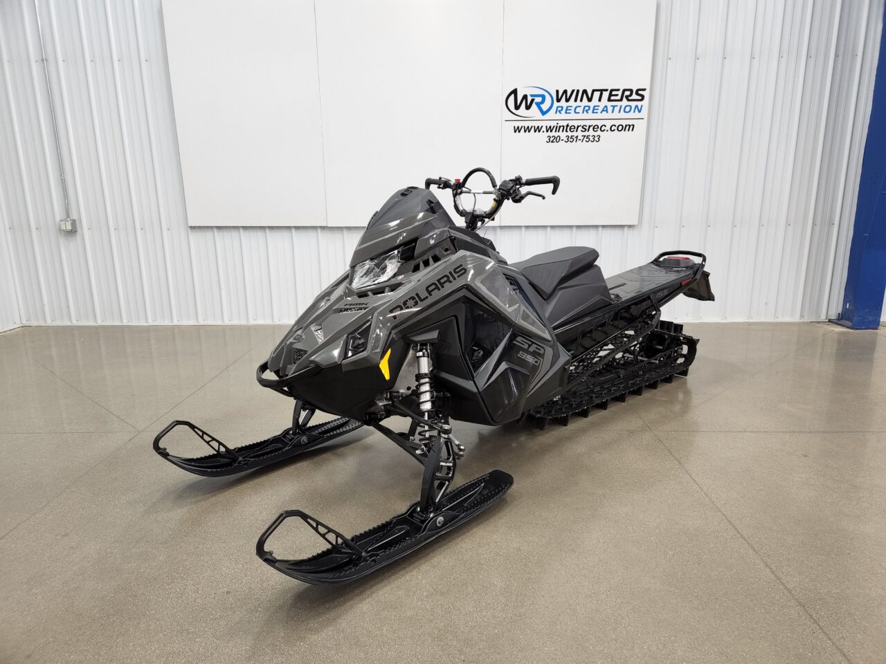 2025 Polaris RMK 850 SP 155 Snowmobile, Black & Grey