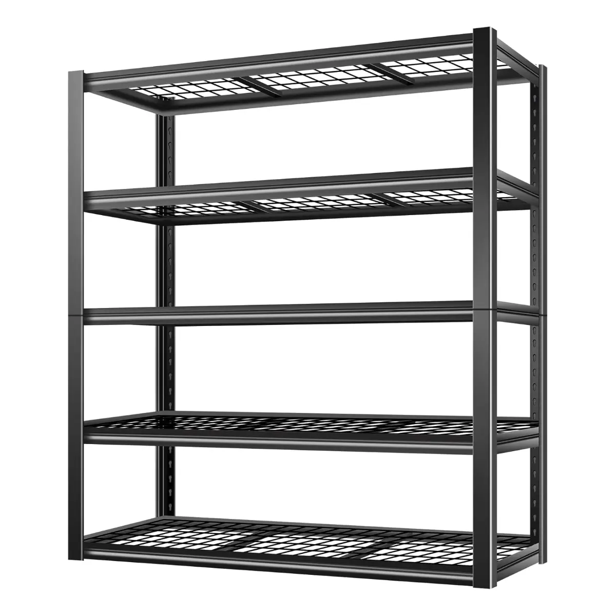 BILT HARD 48”W x 18”D x 72”H Garage Shelving, 5-Tier Heavy Duty Storage Shelves for Garage, Basement, Warehouse, Workshop, 3000 lbs Capacity