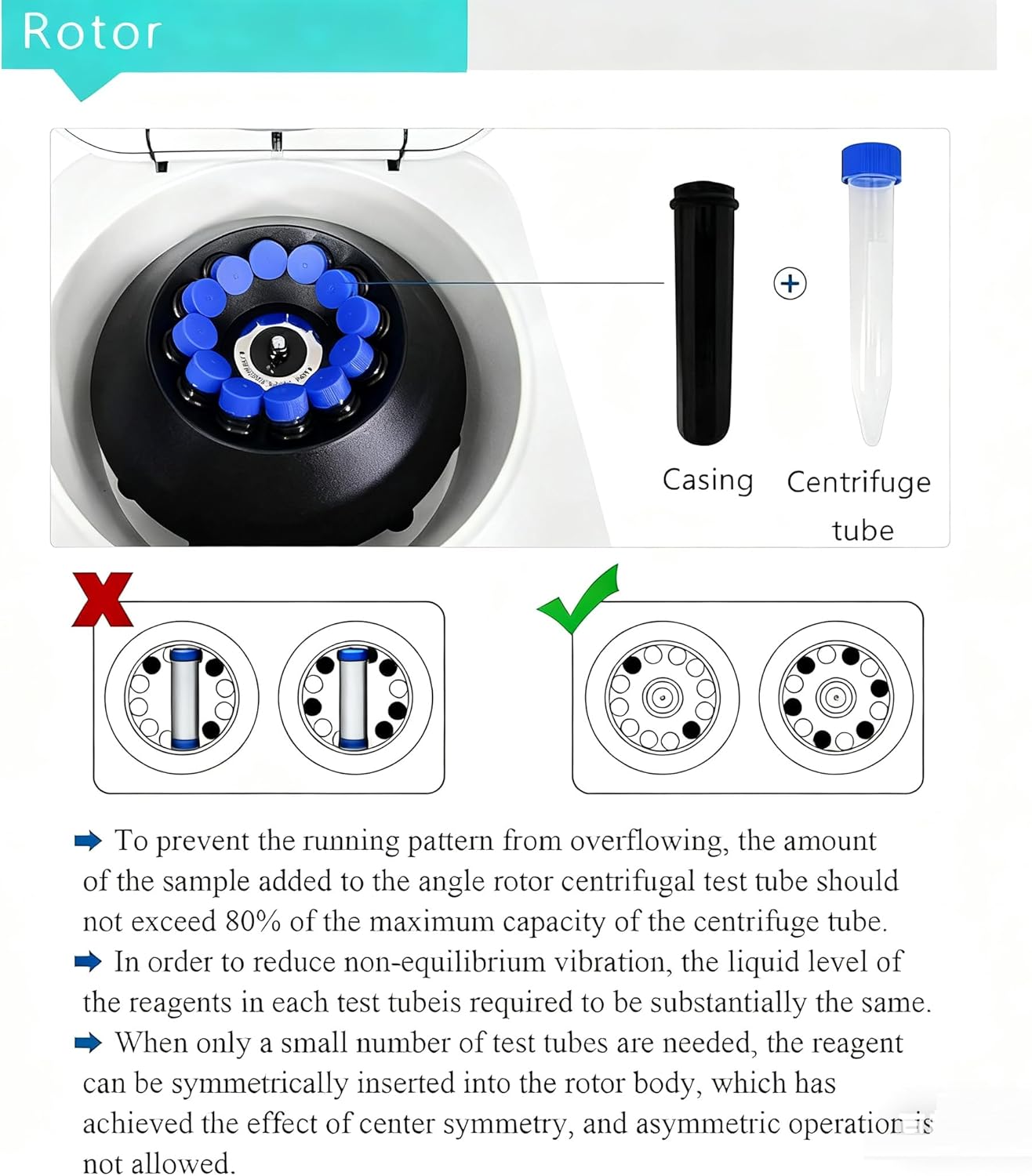 50ml*6/100ml*4/15ml*12 Centrifugal Barrel Machines,Intelligent Laboratory Centrifuge,Desktop Centrifuge for Laboratories (50ml*6)
