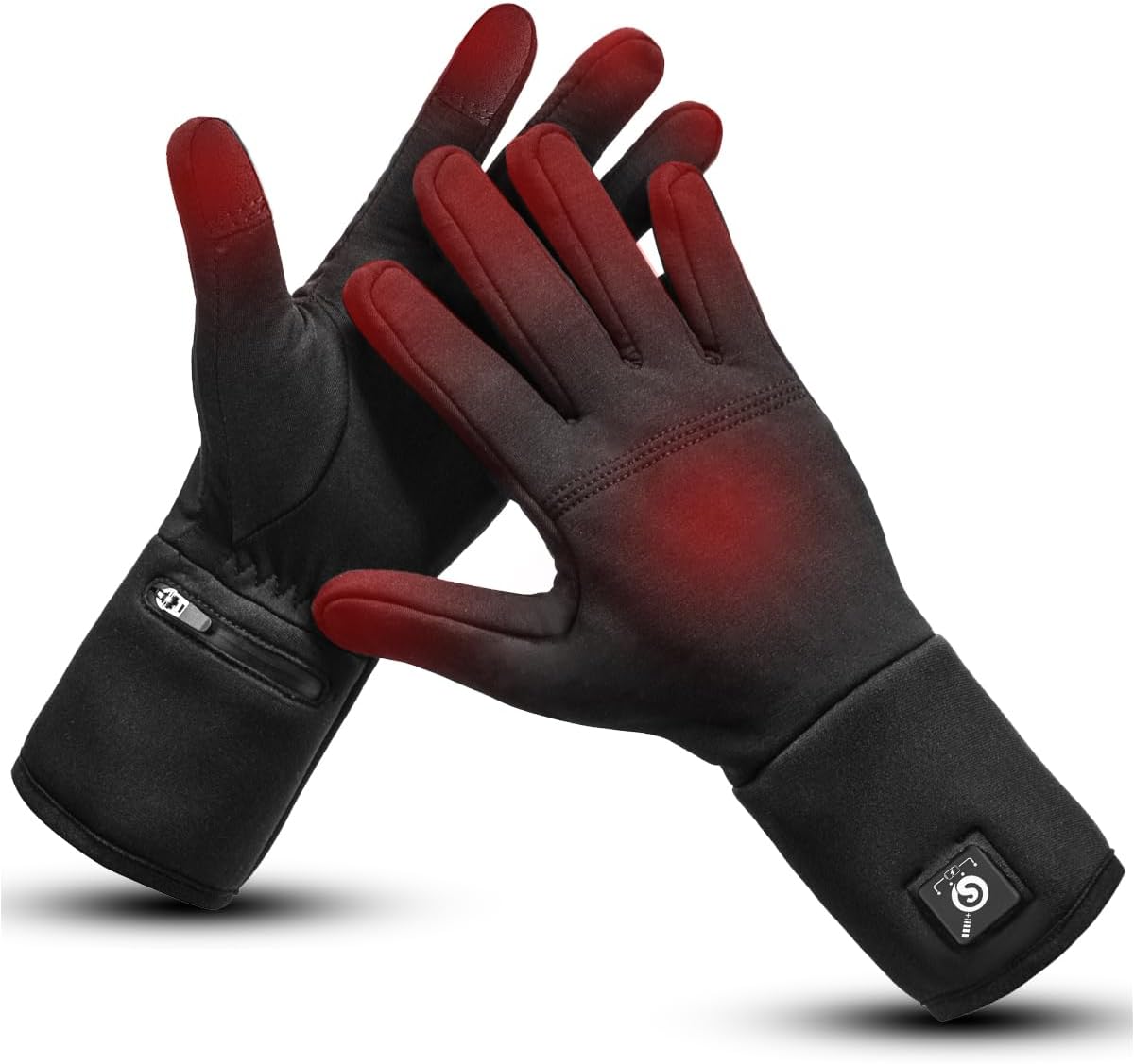 DAY WOLF Heated Glove Liners Electric Gloves for Men Women Rechargeable Battery Hand Warmer for Winter Sports Snow Biking Riding Cycling Hunting
