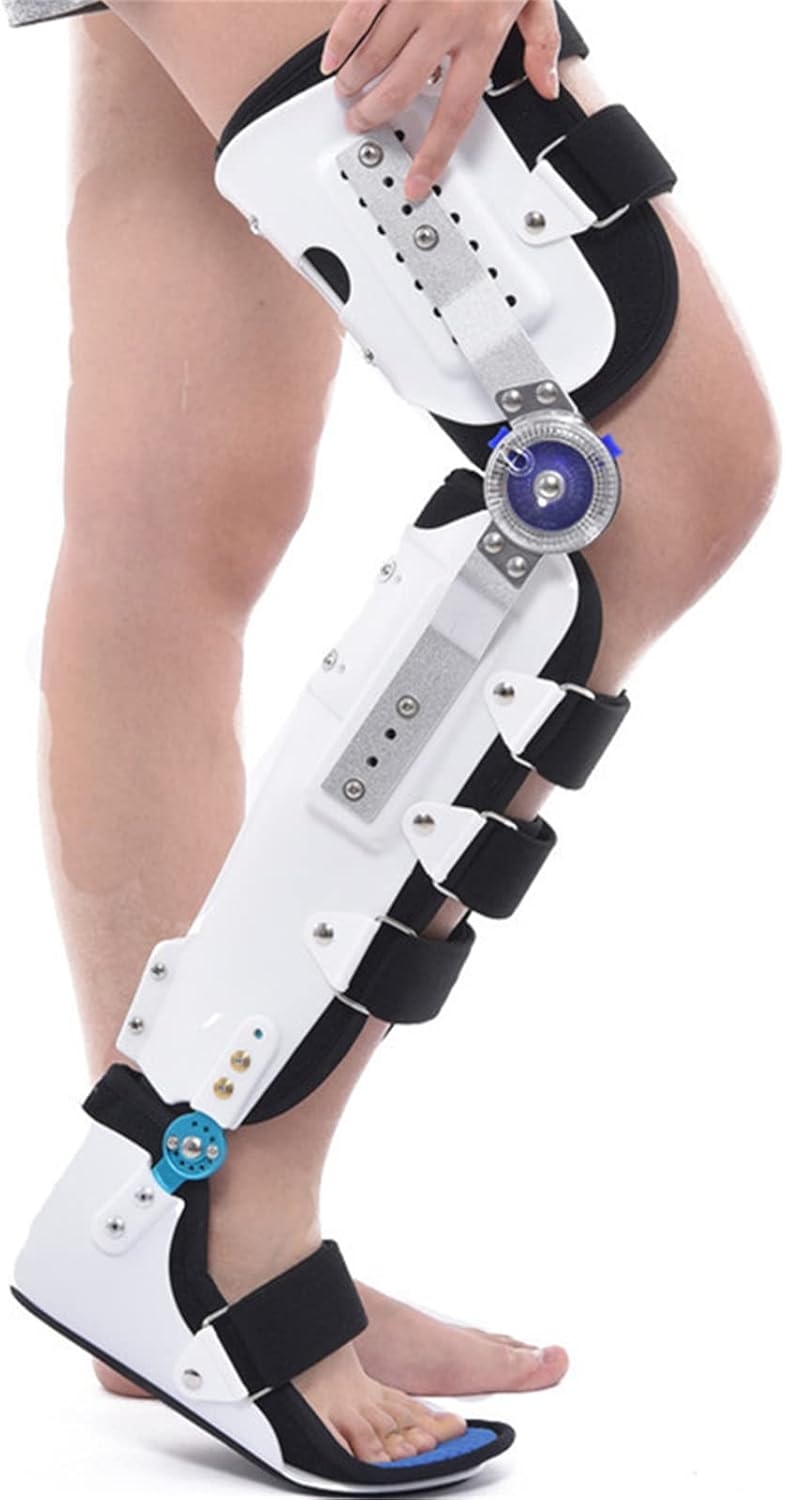 Ankle Foot Brace Knee and Walking Foot Fixed Splint Medical Leg and Ankle Support Knee Fixation, Hip Knee Ankle Foot Orthosis, Adjustable Hip Abduction Orthosis, Full Leg Stabilizer Knee Brace Splin