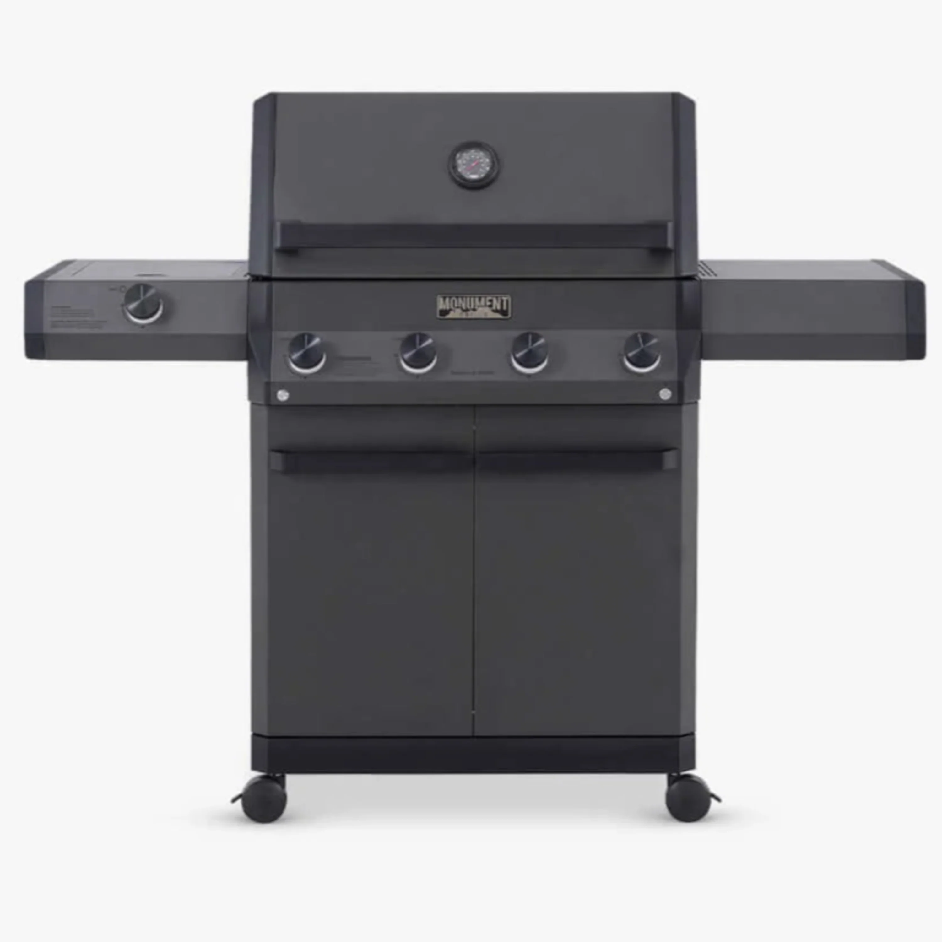 Monument Eminence Fortified Propane Gas Grill in Black Powder Coated with 4 Burners (E425)