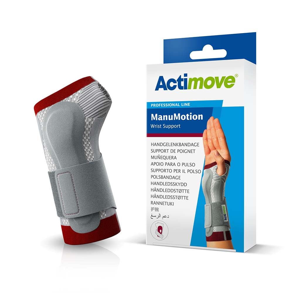 Actimove Professional ManuMotion Wrist Support | Wrist Brace with Thumb Support for Arthrosis, Rheumatoid Arthritis, Sprains, Tendon, Soft Tissue & Ligament Injuries, Postoperative Care | - Choose Your Side, Size & Color