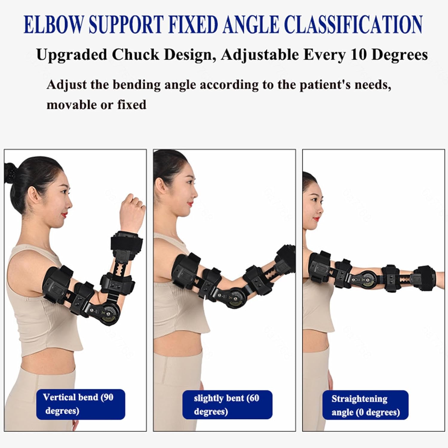 Adjustable ROM Hinged Elbow Brace Post OP Elbow Brace with Shoulder Sling Stabilizer Hand Splint Arm Injury Recovery Support After Surgery Orthosis Orthotics,Right