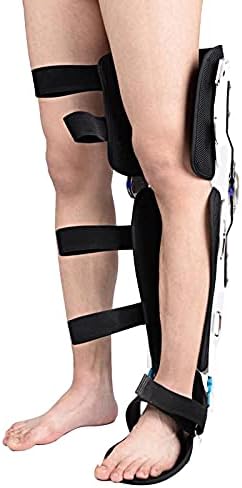 Comfortable Ankle Foot Fixed Bracket Hinged Knee Brace,Knee Ankle Foot Orthosis,Knee Joint Corrector,Achilles Tendon Surgery Ankle Joint Postoperative Care Brace