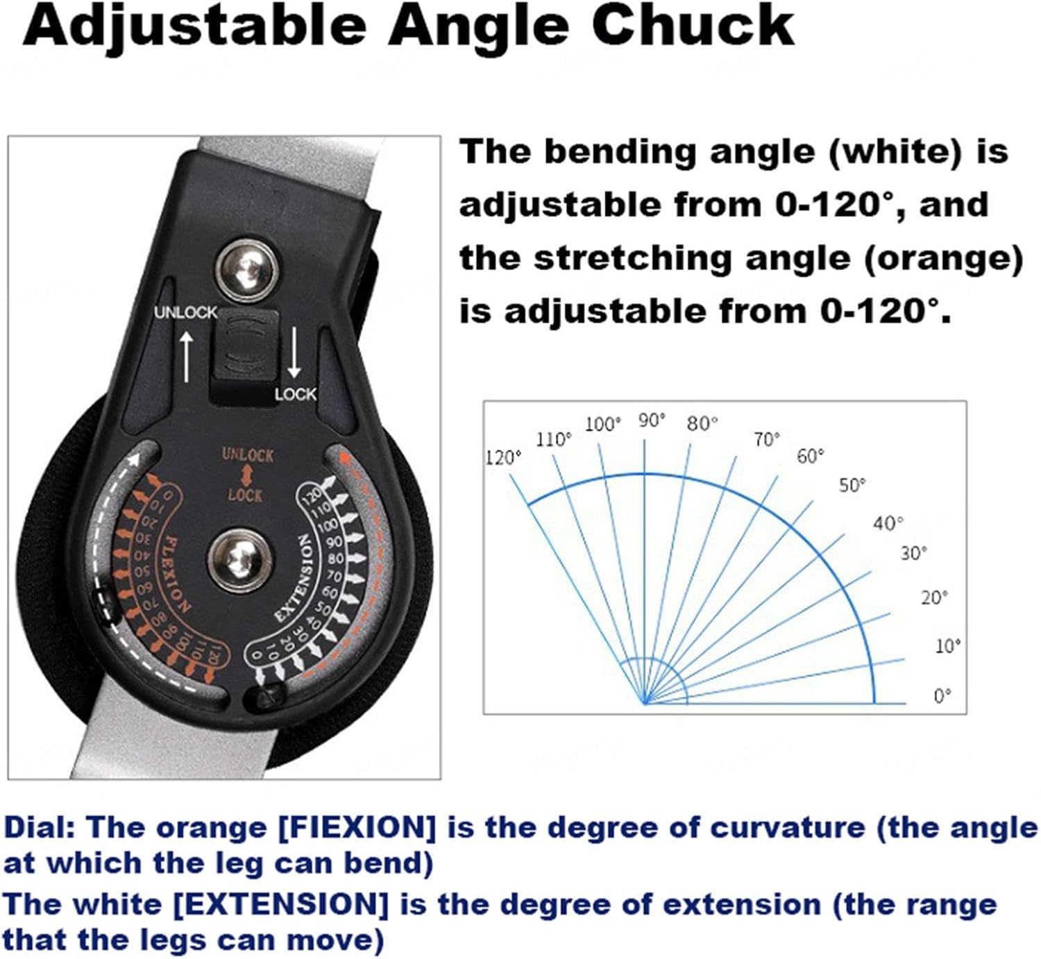 Hinged Knee Support Brace Adjustable Knee Immobilizer Brace Support Orthopedic Leg Brace for Arthritic/ACL/Meniscus Tear/Sports Injuries/Injuries/Post OP Recovery,Left (Left