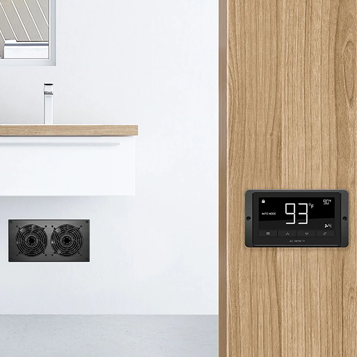 AC Infinity AIRTITAN T3 6-In Ventilation Fan w/ Temperature & Humidity Controller