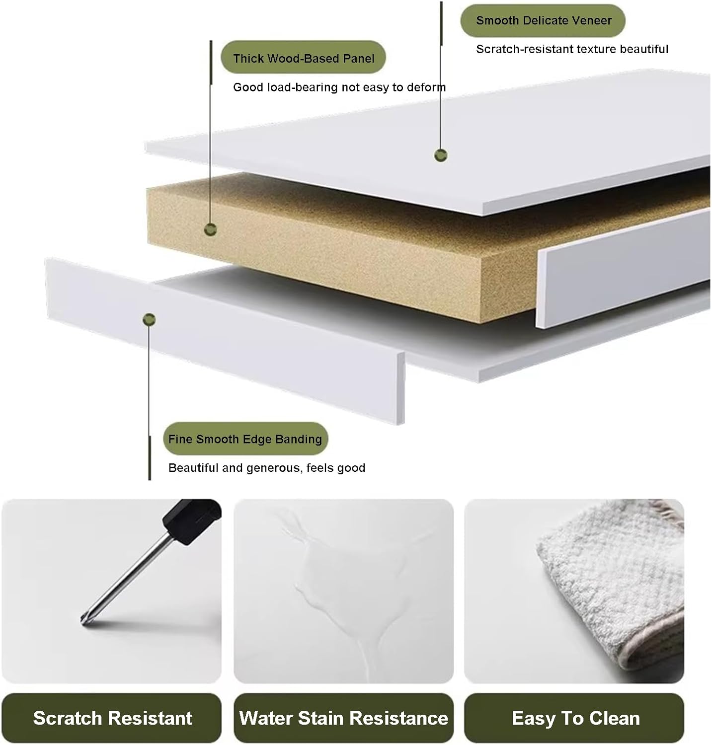 Overbed Table with 4 Wheels, Over Bed Desk Height Adjustable 65-95cm Rolling Medical Table Overbed Table Computer Workstation Overbed Table for Twin/Full/Queen/King Size Bed Frame