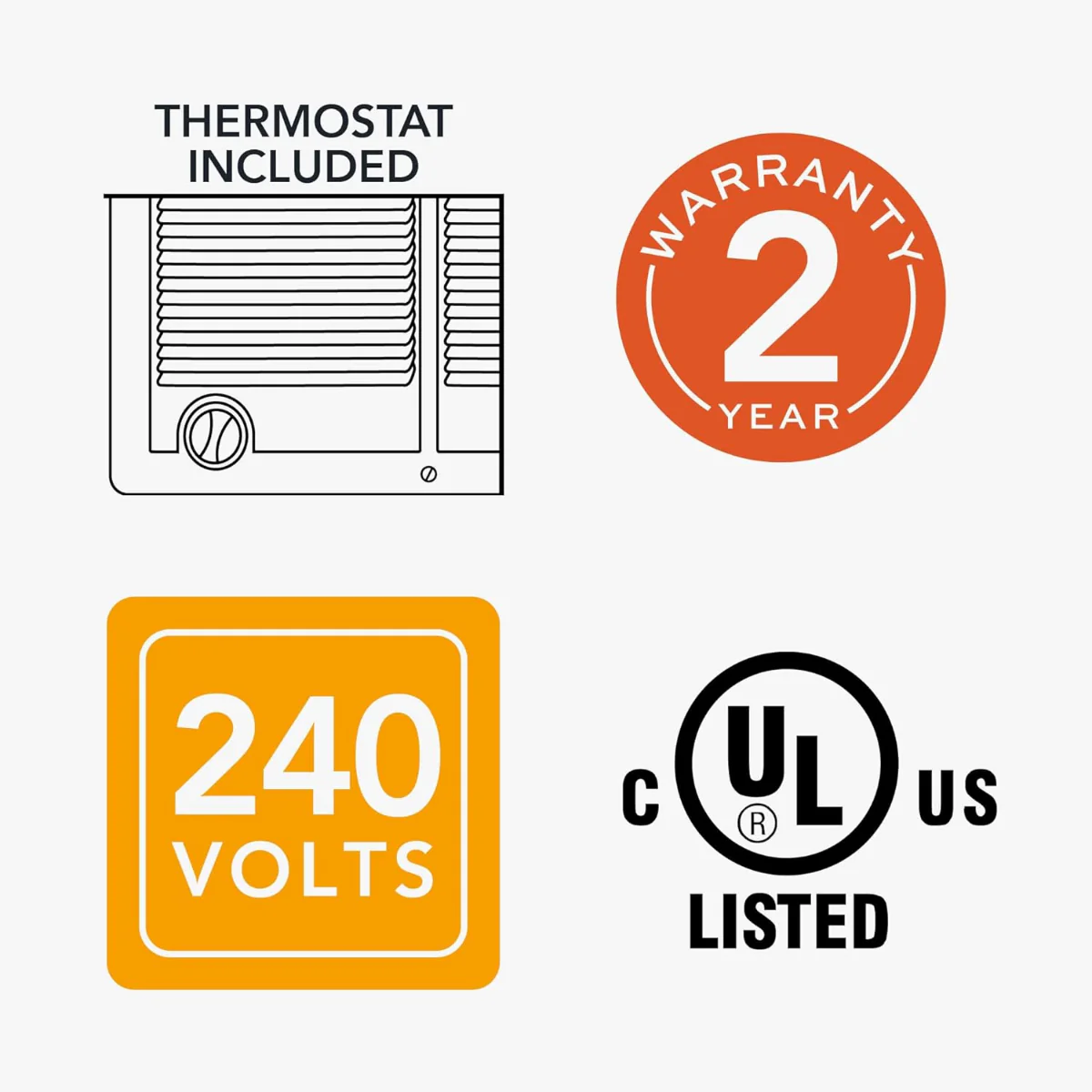 Cadet Com-Pak Twin CSTC Electric Wall Heaters w/ Thermostat - 240V
