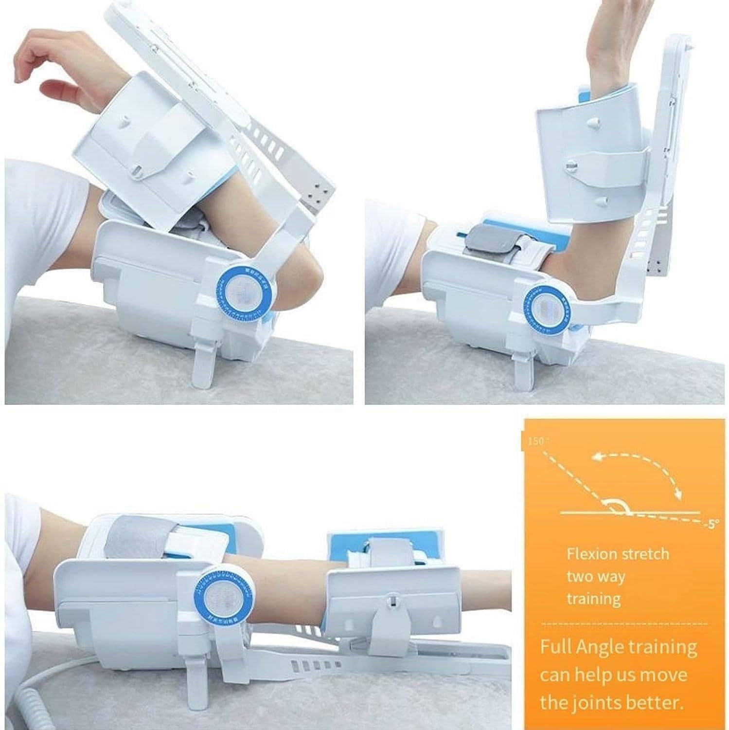 Brace Electric Elbow Joint Rehabilitation Device, -5~150°Full-Angle Exercise and Adjustable Speed with Remote, Troke Wrist Training