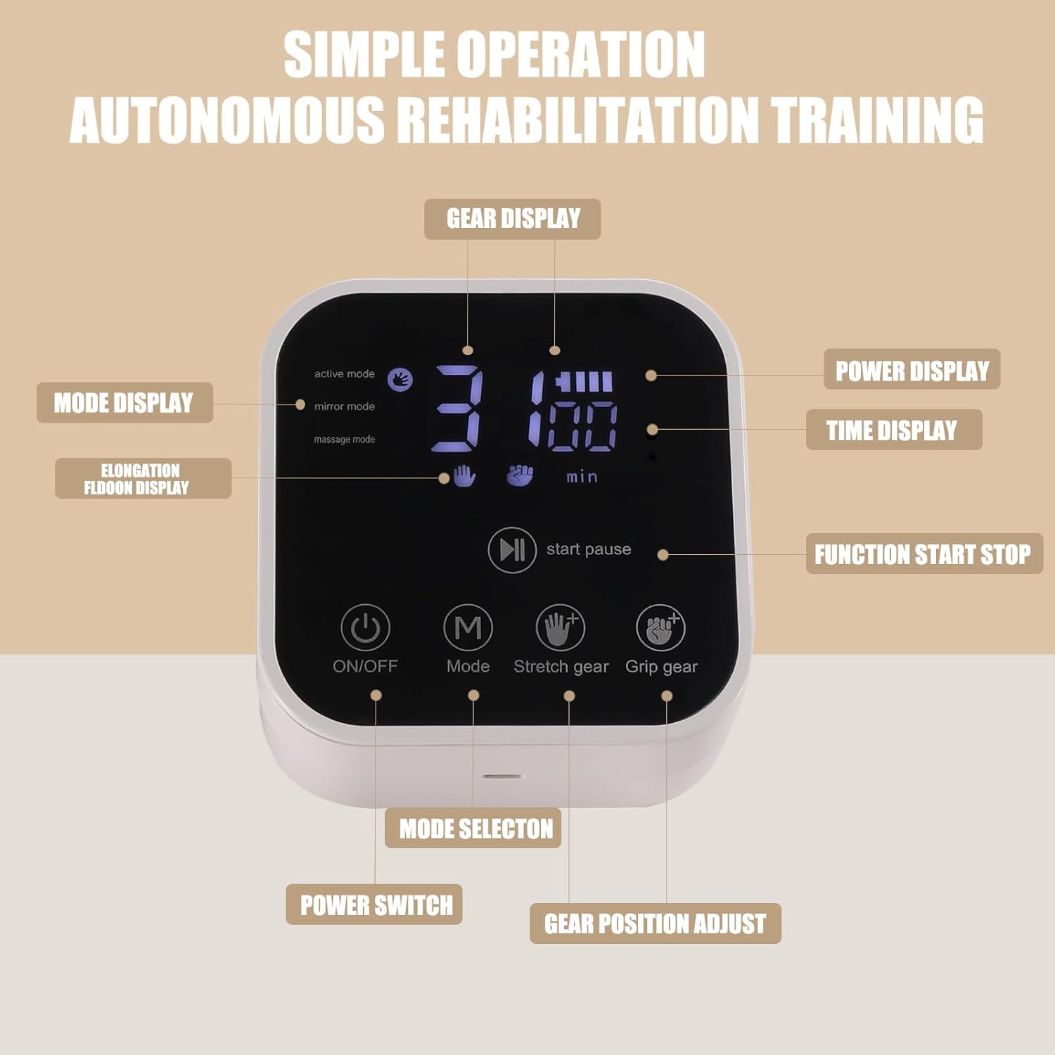 Rehabilitation robot gloves, stroke rehabilitation equipment with USB charging function, hand grinder for treatment…