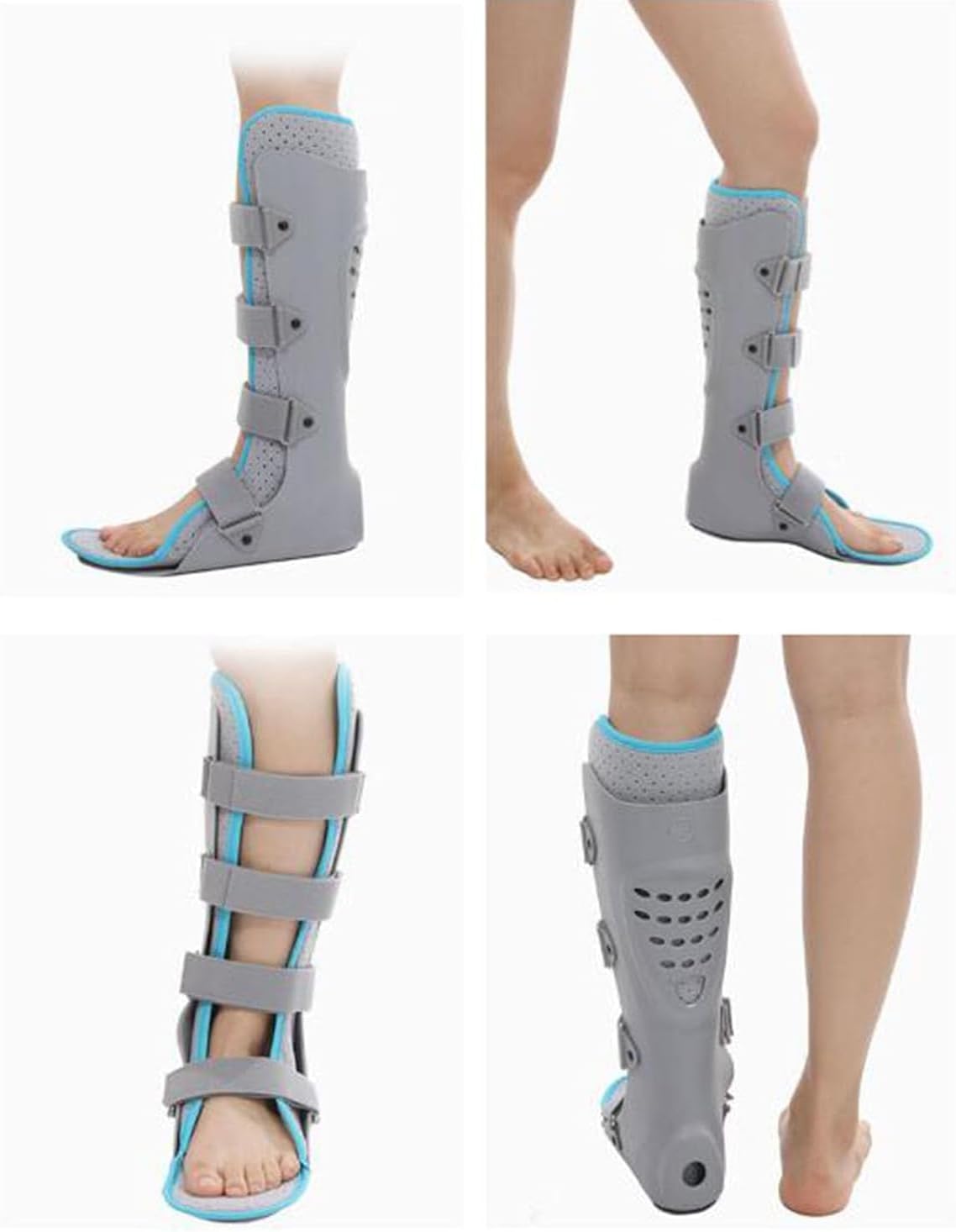 Othopedic Drop Foot Support Ankle Support Stabilizer Brace Adjustable Angle 360 Protection Breathable Foot Drop Fixation Splint Brace(Adjustable Guard,Large)