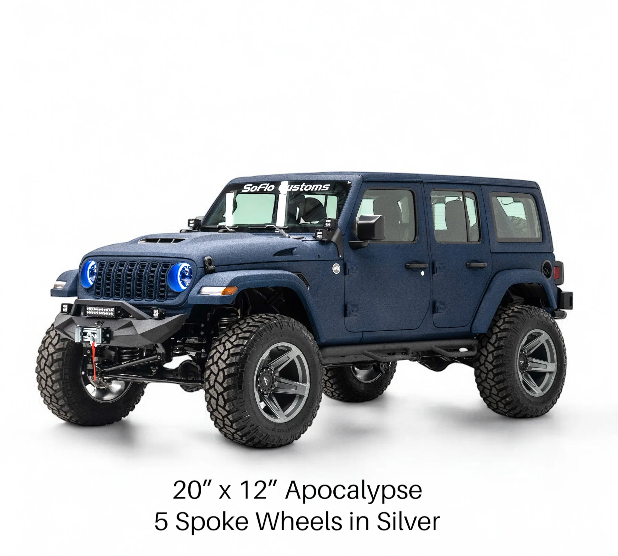 Apocalypse 5 Spoke Wheel for Jeep Wrangler and Gladiator 5 Lug (Bronze)