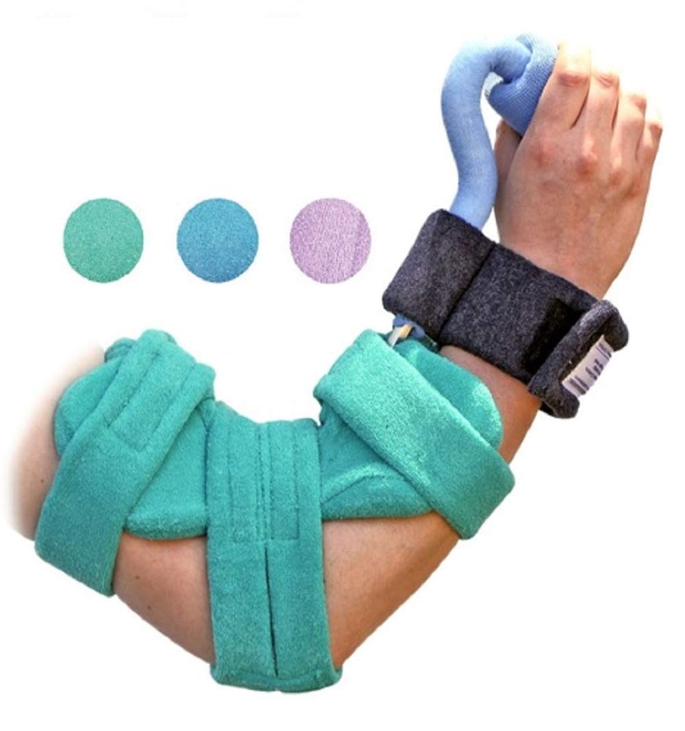 Comfy Combination Elbow-Hand Orthosis w/Hand Roll, Pediatric Small, Purple