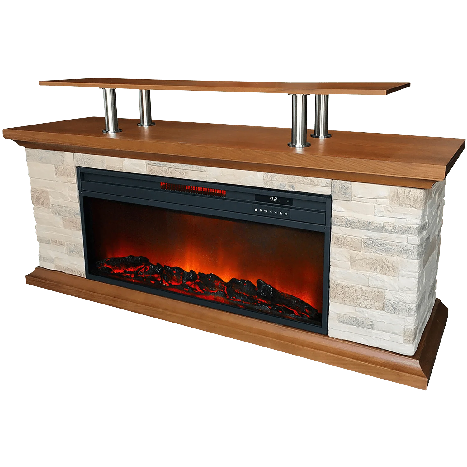 Lifesmart 60-In. Fireplace TV Stand