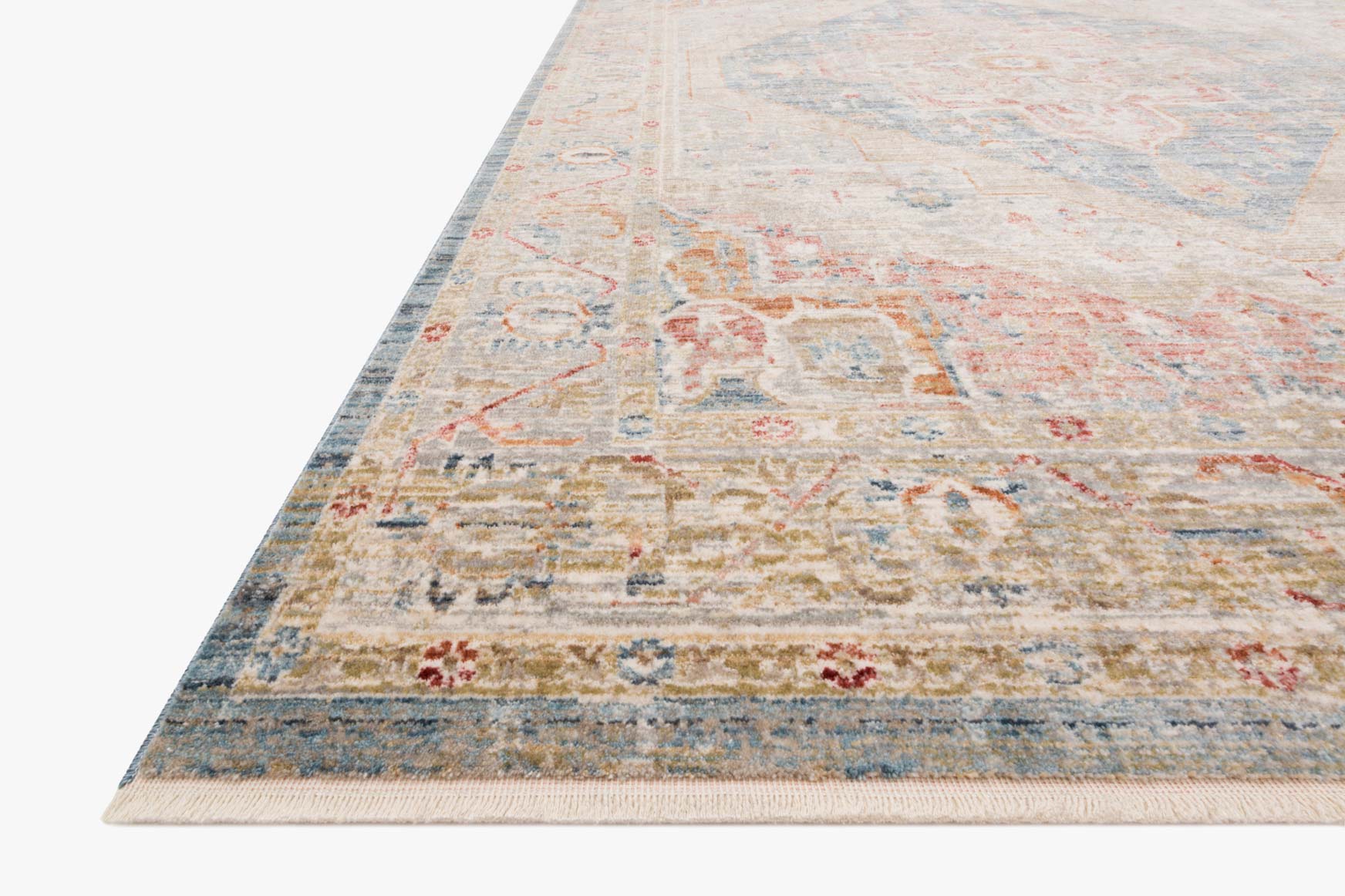 Loloi Claire Collection - Traditional Power Loomed Rug in Blue (CLE-04)