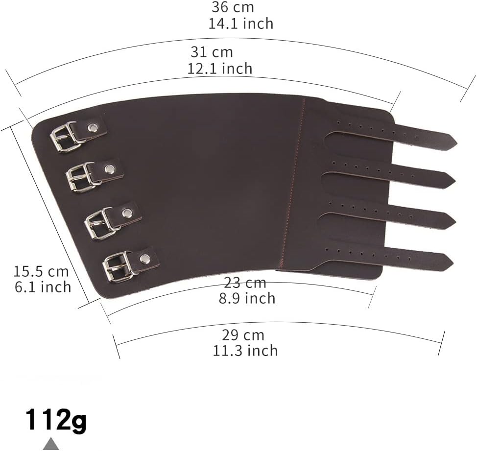 Leather Gauntlet Wide Bracer Arm Armor Wristband Protector Cuff String Steampunk Bangle Buckle Bracers