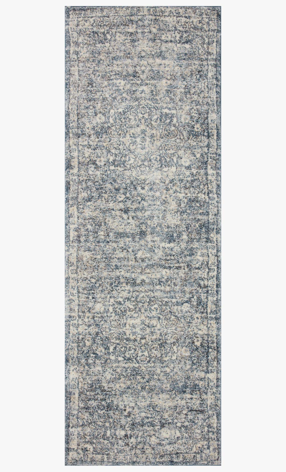 Loloi Theory Collection - Transitional Power Loomed Rug in Ivory & Blue (THY-02)