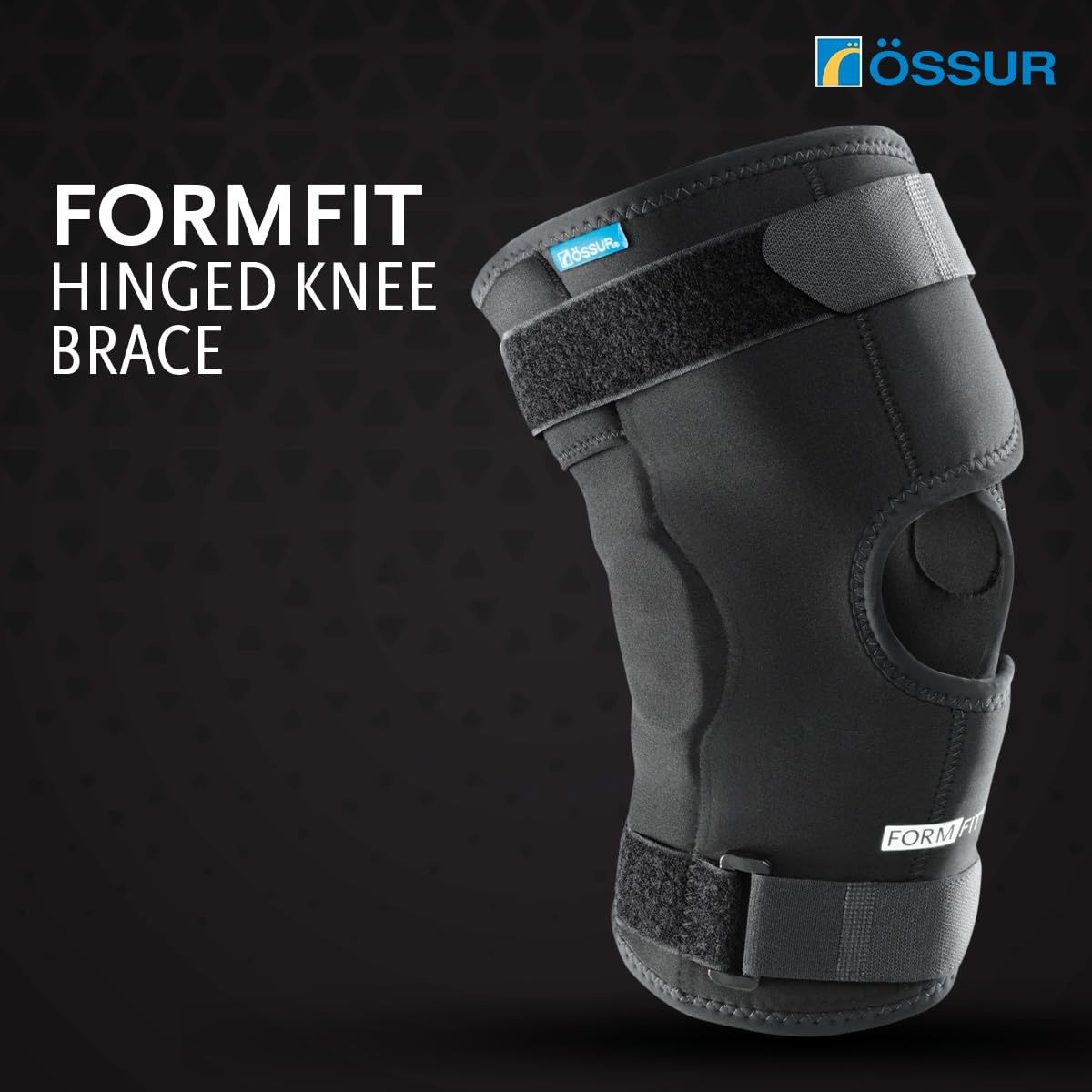 Össur Form Fit Knee Hinged Wrap- Advanced Orthopedic Support for Effective Pain Relief, Injury Recovery, and Maximum Knee Stability - Designed for Comfort and Performance (Medium)