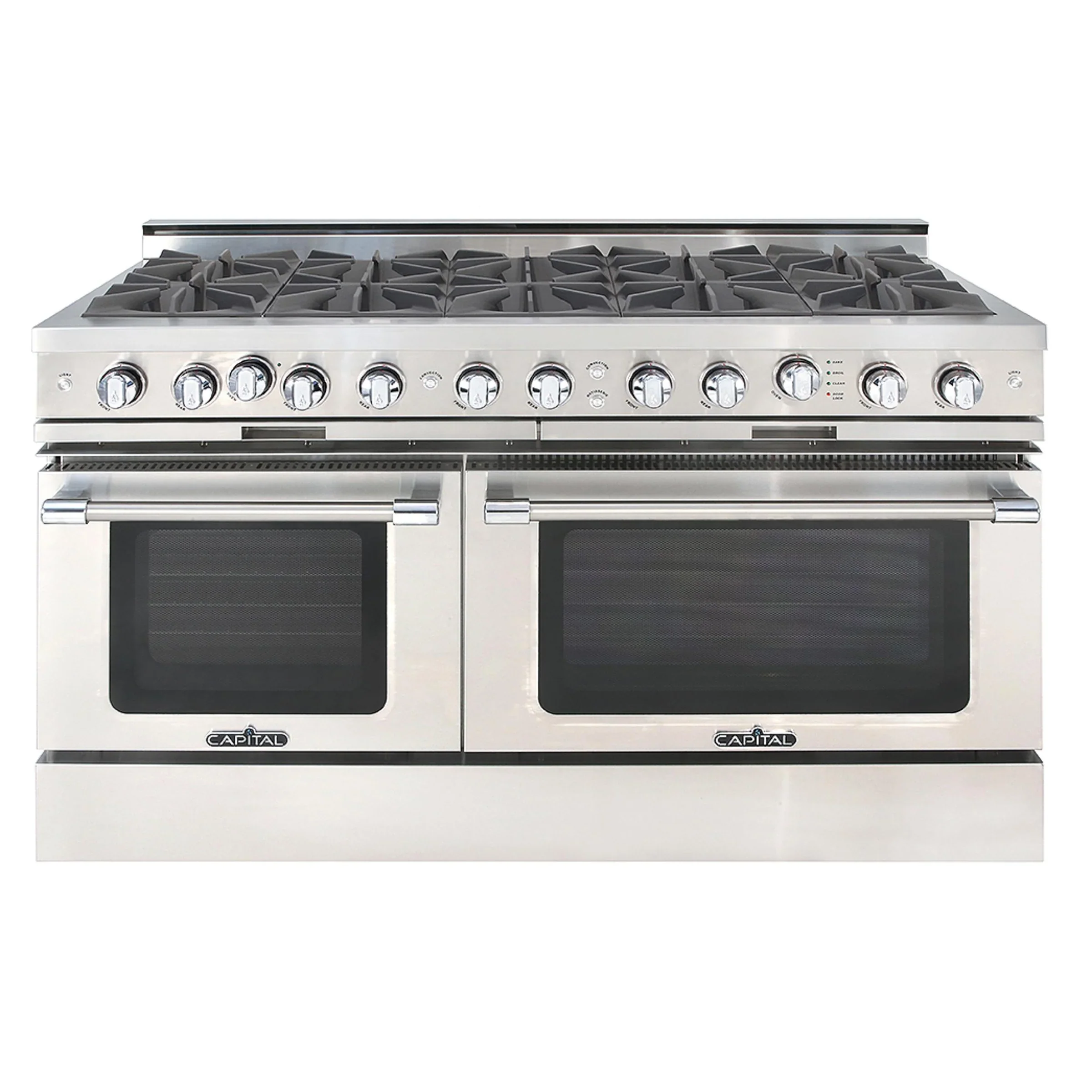 Capital 60-Inch Grand Chef Gas Range in Stainless Steel with 10 Open Burners (CGSR6010)