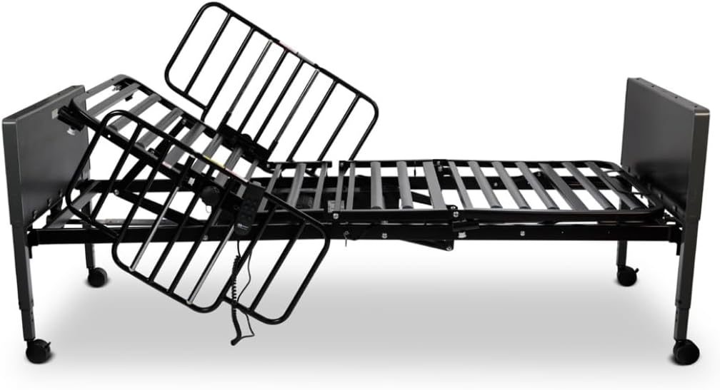 Medacure Hospital Homecare Bed with Mattress 3 Function Electric Homecare Bed, 15