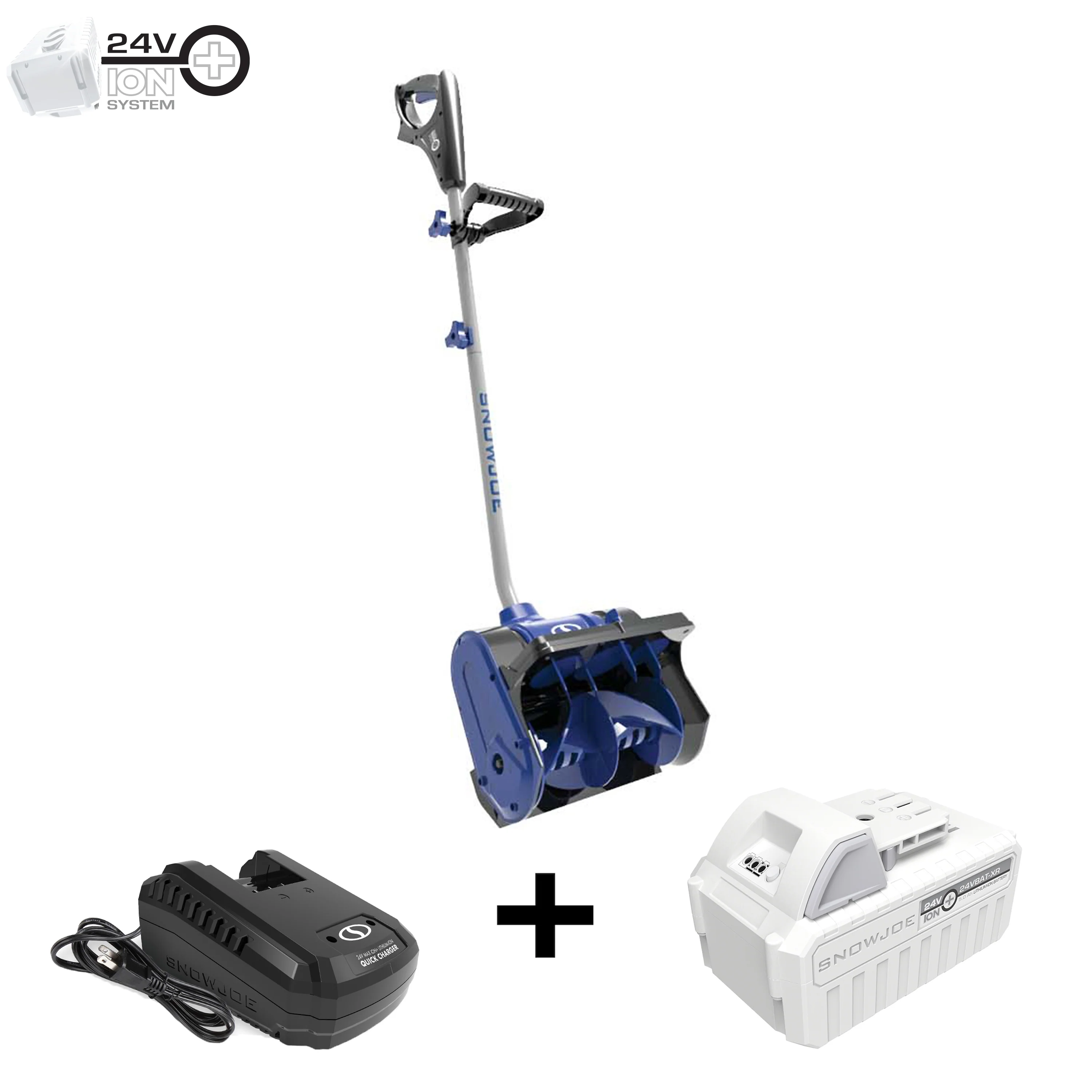 Snow Joe 24V-SS12-XR 24-Volt* IONMAX Cordless Snow Shovel Kit | 12-inch (Blue)