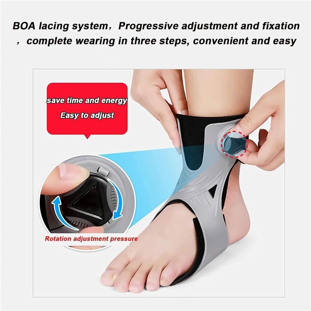 Foot Drop Orthosis, Splint Medical Ankle Foot Drop Orthosis, Drop Foot Brace Orthosis for Improved Walking Gait Plantar Fasciitis Achilles Tendonitisinjury Recover(Left,Medium)