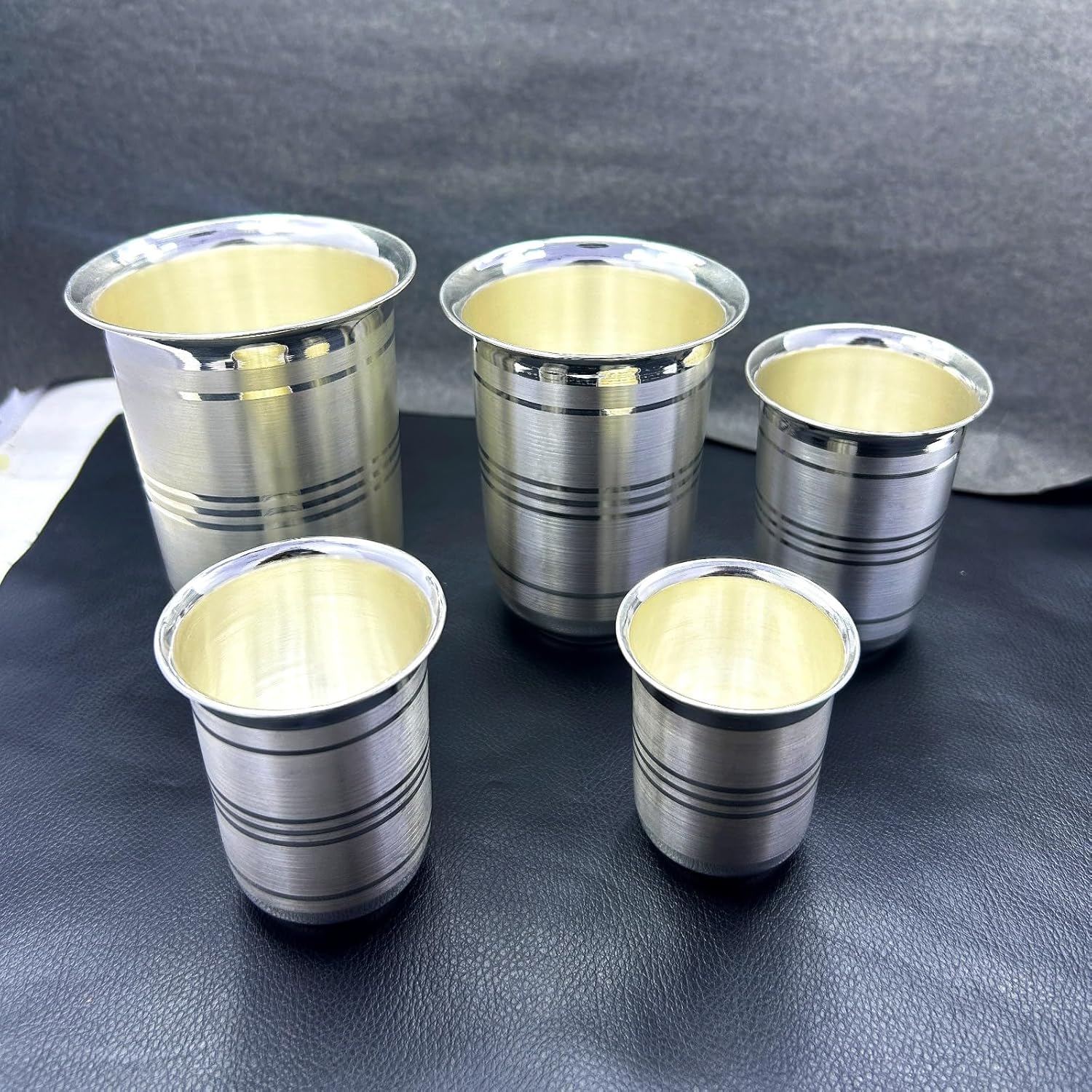 Pure Silver Water Glass Tumbler Flask - Elegant Silver Drinkware for Dining and Table Use - Premium Quality Tumbler for Home (Size-2)