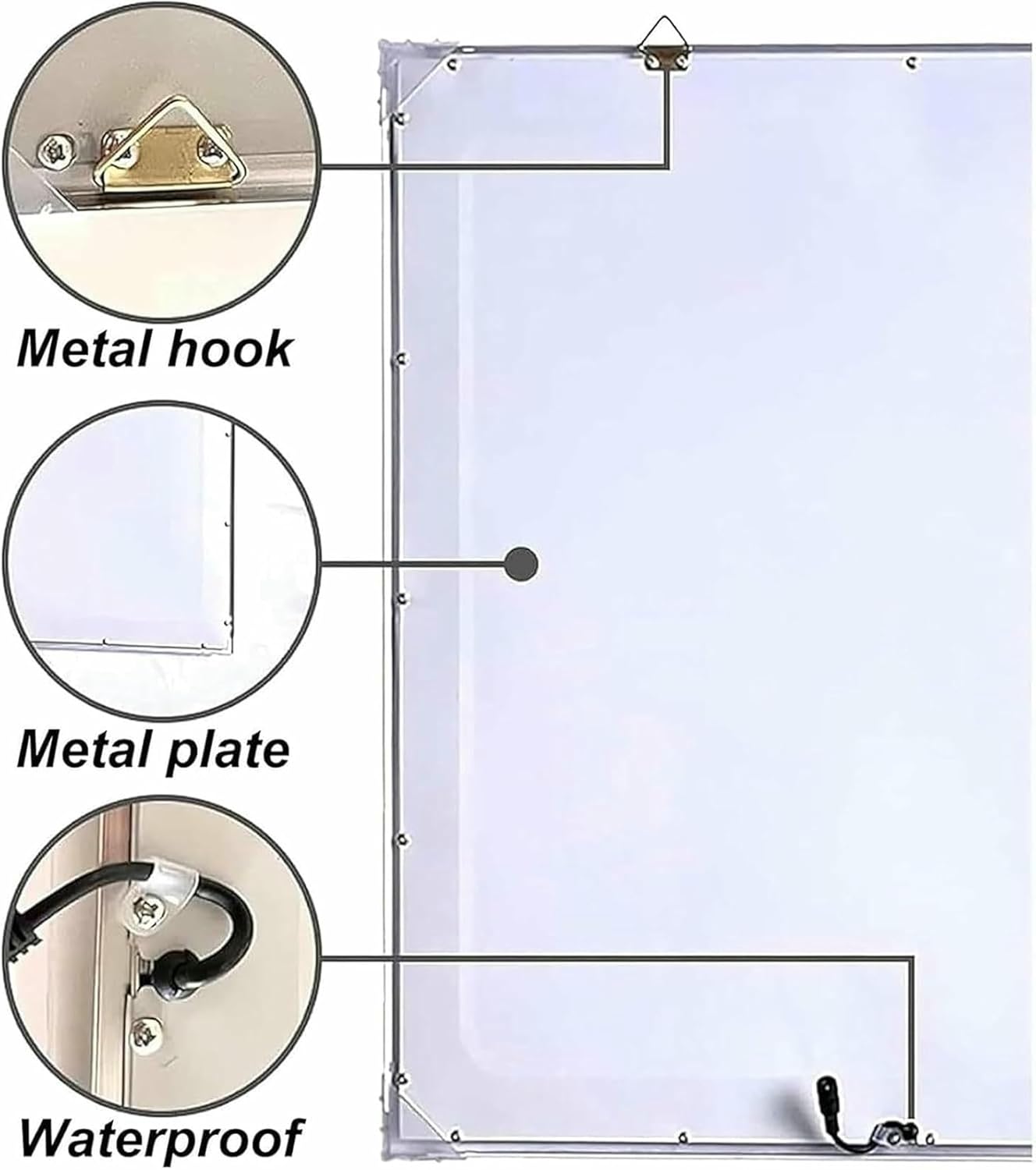 Digital Near Vision Eye Equipment, LED Eye Chart Light Box with Remote Control, 3 Types of Detection Visual Indicators, Measurement Distance: 2.5m/5m