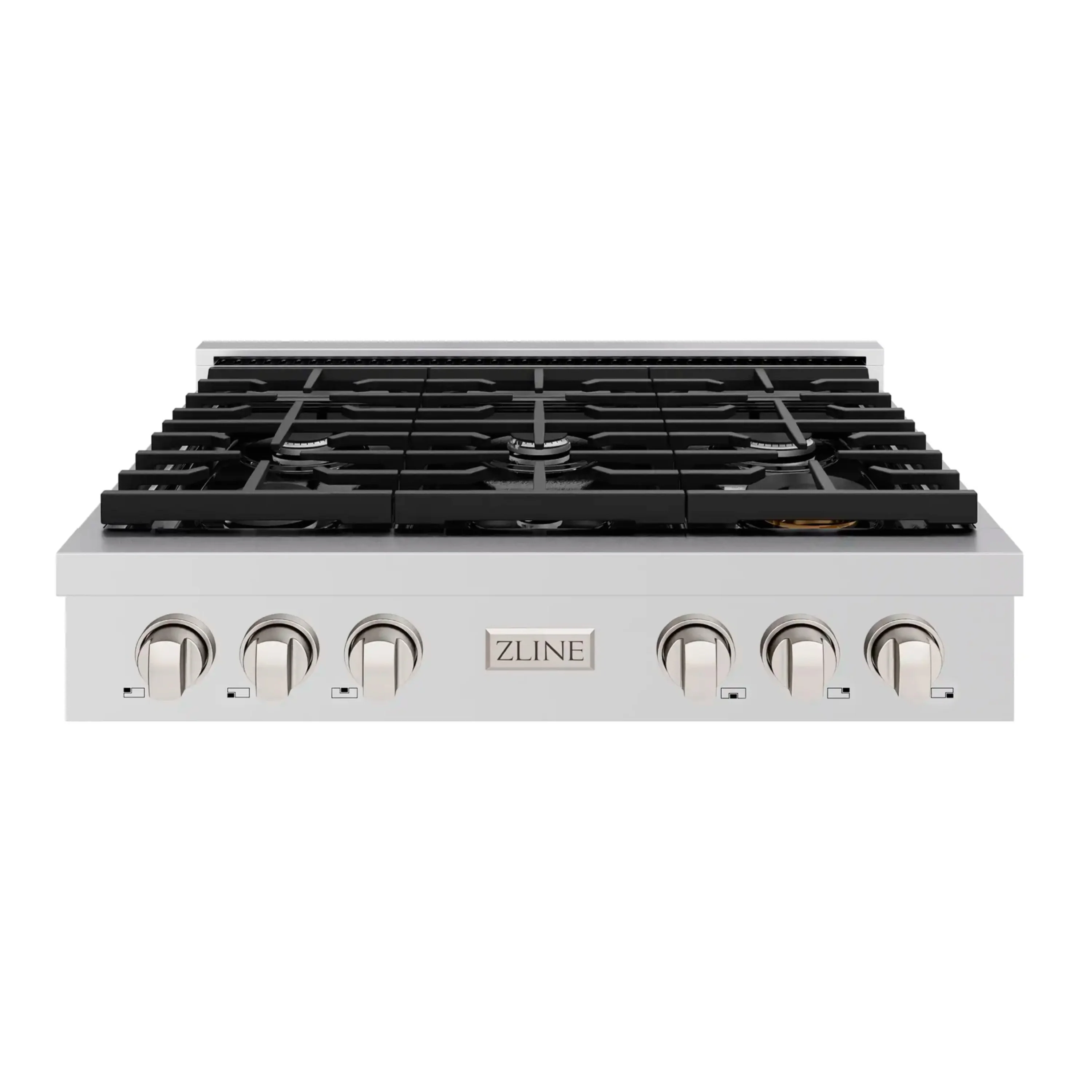 ZLINE Paramount 36-Inch Gas Rangetop with 6 Burners and Porcelain Cooktop in Stainless Steel (SRT36)