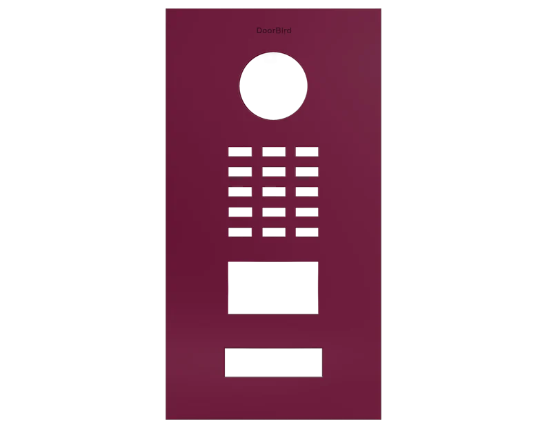 DoorBird Front Panel for D2101V in Claret Violet, RAL 4004