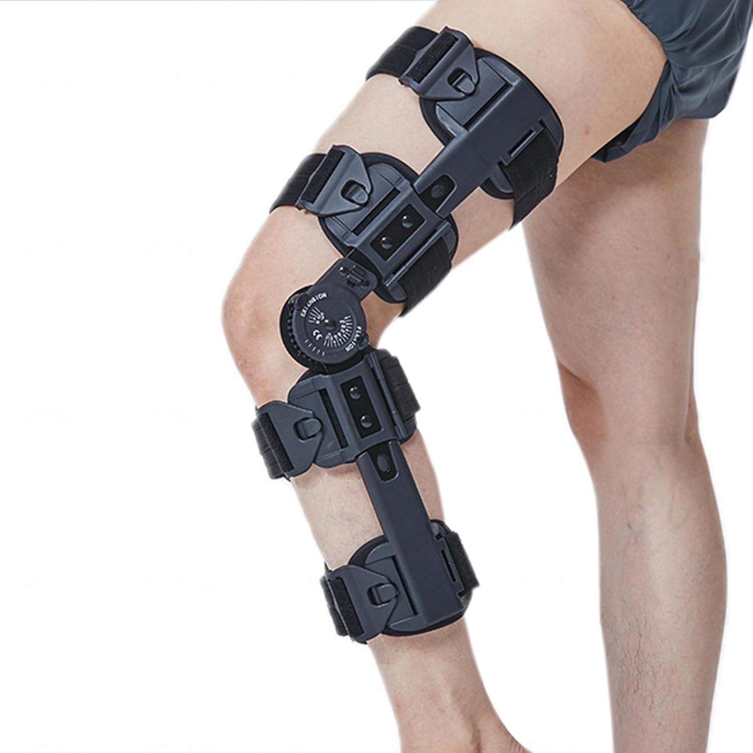 Light Telescopic Knee Joint Fixed Brace Postoperative Rehabilitation Knee Brace Adjustable Hinged ROM Knee Brace for Men Women