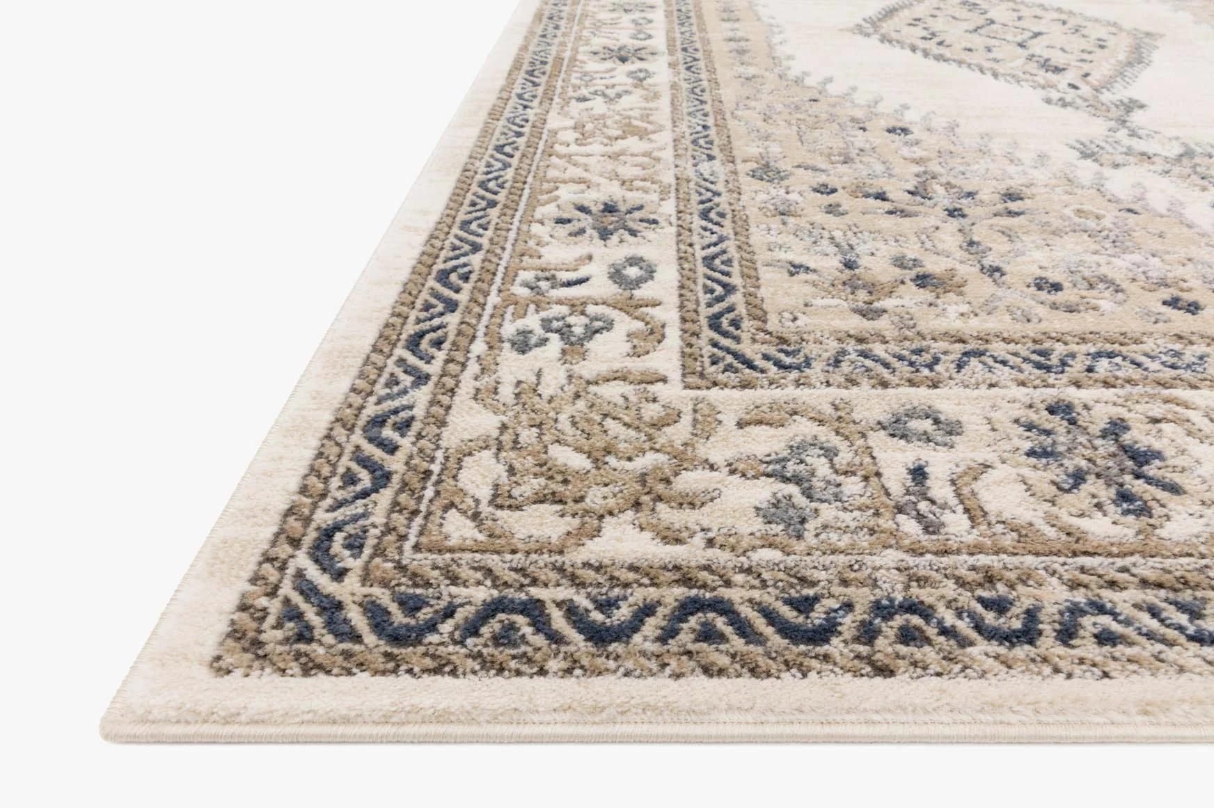 Loloi II Teagan Collection - - Power Loomed Rug in Oatmeal & Ivory (TEA-02)