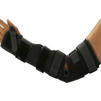 BORT 055400 KUBIFX LONG ELBOW IMMOBILIZER, ELBOW BRACE, ARM BRACE, HAND BRACE WITH REMOVABLE SPLINTS (Size 1, Left)