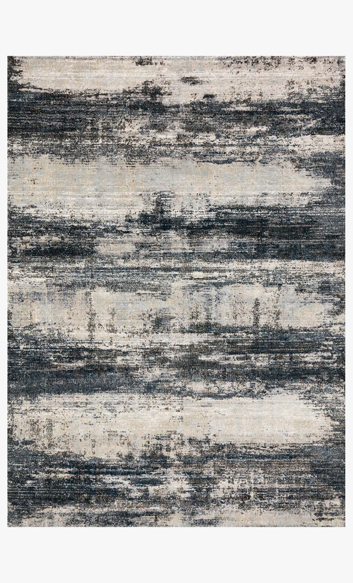Loloi Augustus Collection - Contemporary Power Loomed Rug in Navy & Stone (AGS-07)