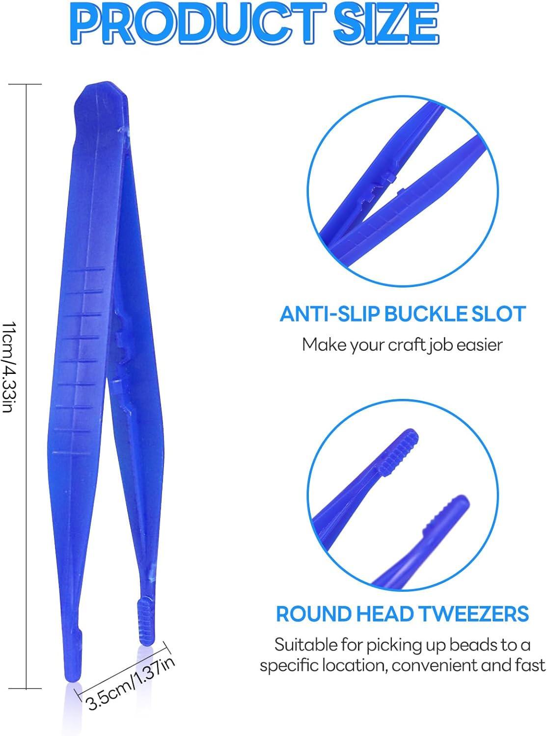 First Aid Tweezers Individually Wrapped,Plastic Tweezers,Disposable Tweezer | Suitable for First Aid Kits,Dressing,Gauze,Lab,School,Home,Elementary Science | Single Use,Individually Packaged (300)