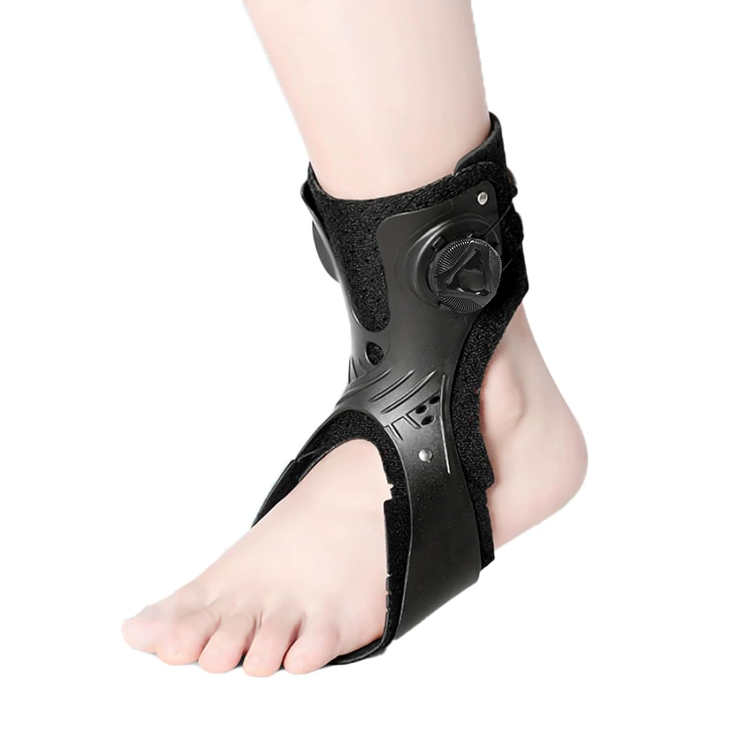 SFKLYU Drop Foot Brace Orthosis Adjustable Foot Drop Brace Corrector Ankle Orthosis Splint Support for Hemiplegia Stroke Shoes Walking, Improved Walking Gait,A2 Left,M