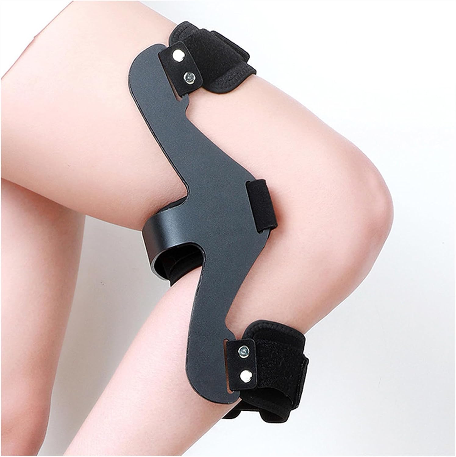 Knee Hyperextension Brace, Adjustable Knee Support Orthosis Immobilizer Protector for Joint Pain Relief,Right,L