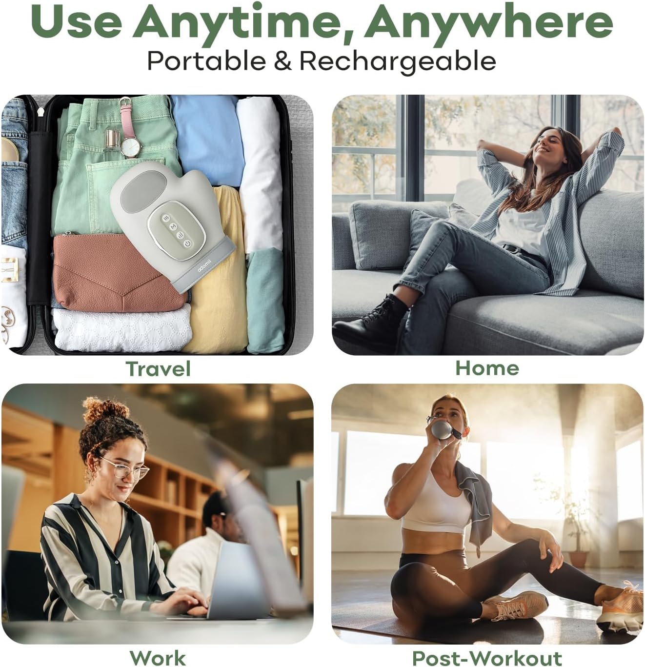 Hand Massager with Heat & Compression - Relieves Hand Fatigue & Soreness - Wrists & Fingers Massager for Stress & Pain Relief - Cordless Hand Massager for Arthritis & Carpal Tunnel - Ideal Gift