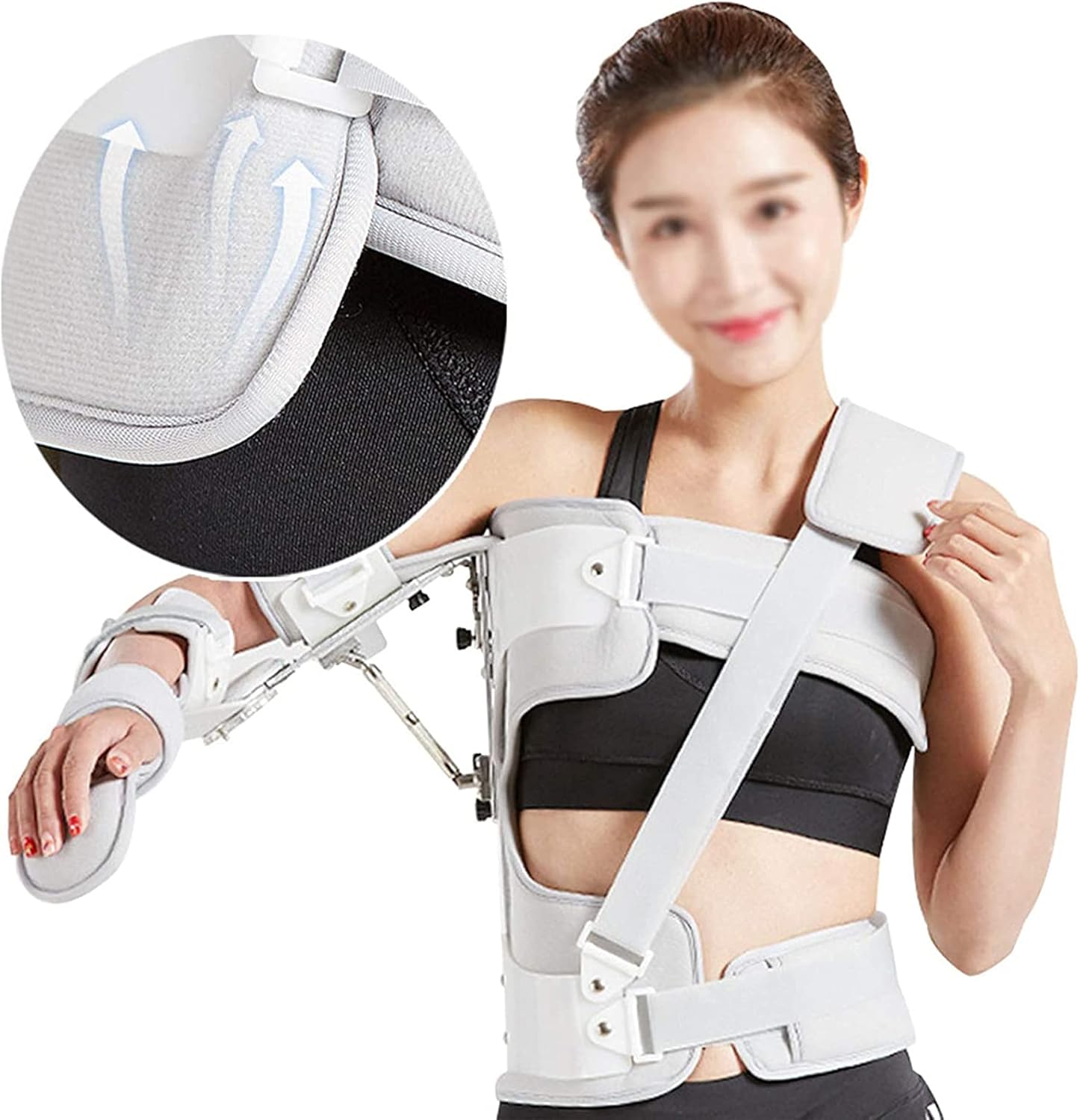Medical Arm Sling Shoulder Immobilizer Lightweight Breathable for Rotator Cuff Surgery Broken Arm for Shoulder Injury Surgery Dislocated Adjustable Arm Shoulder Rotator Cuff Support