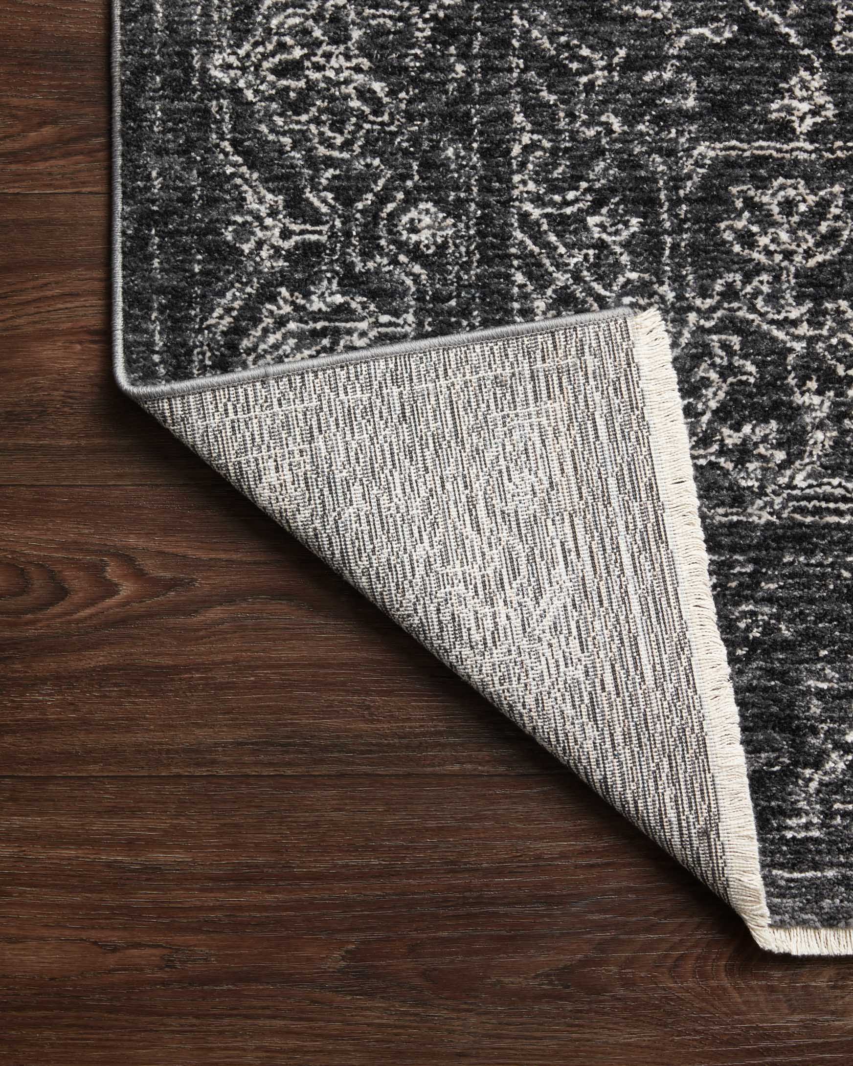 Loloi II Vance Collection - Traditional Power Loomed Rug in Charcoal & Dove (VAN-03)
