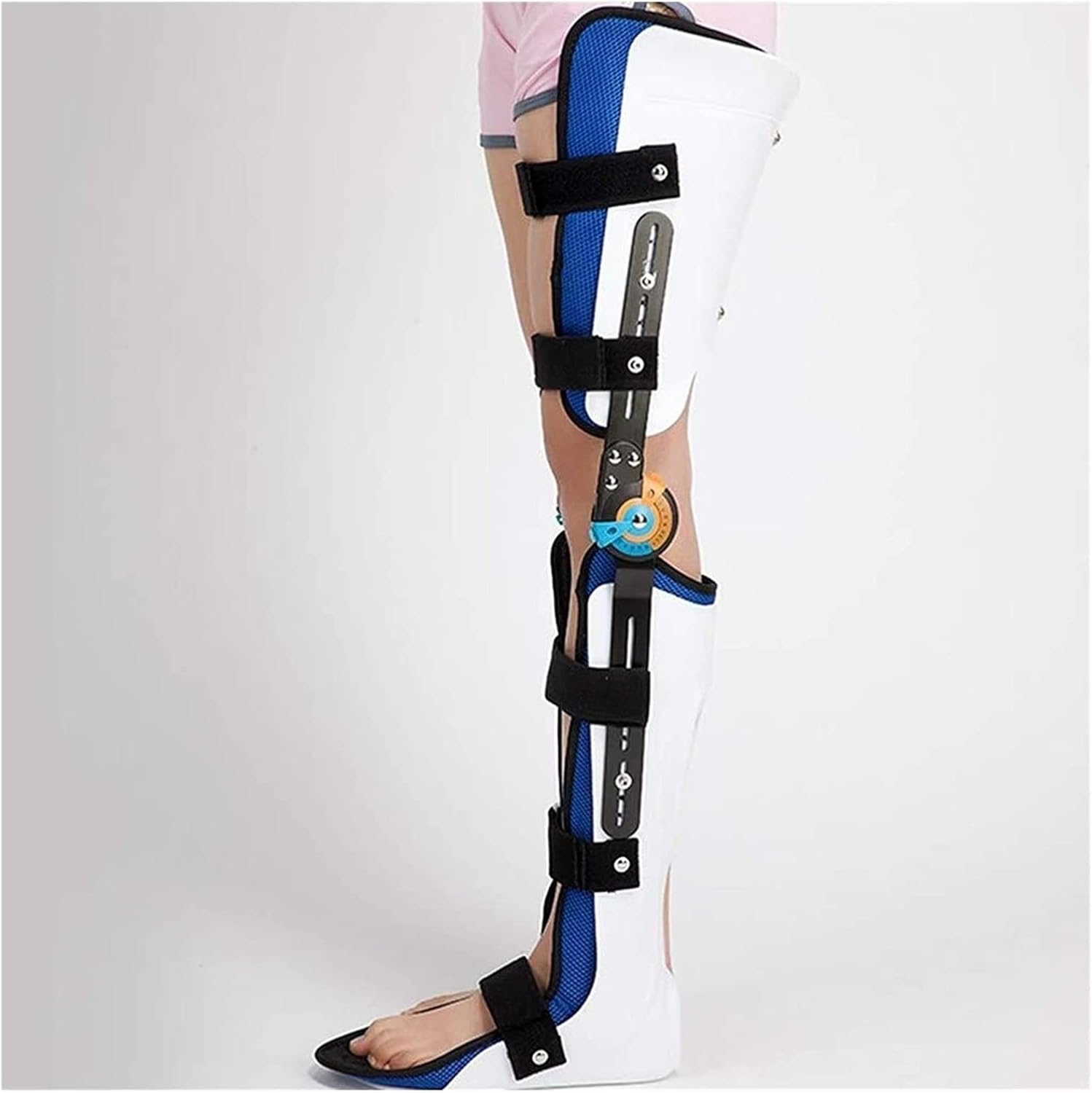 Knee Ankle Foot Orthosis Leg Fracture Lower Limb Paralysis Hip Walking Fixed with Walking Boots Brace Stable Safe for Knee Joint Ankle Joint (Left Leg)
